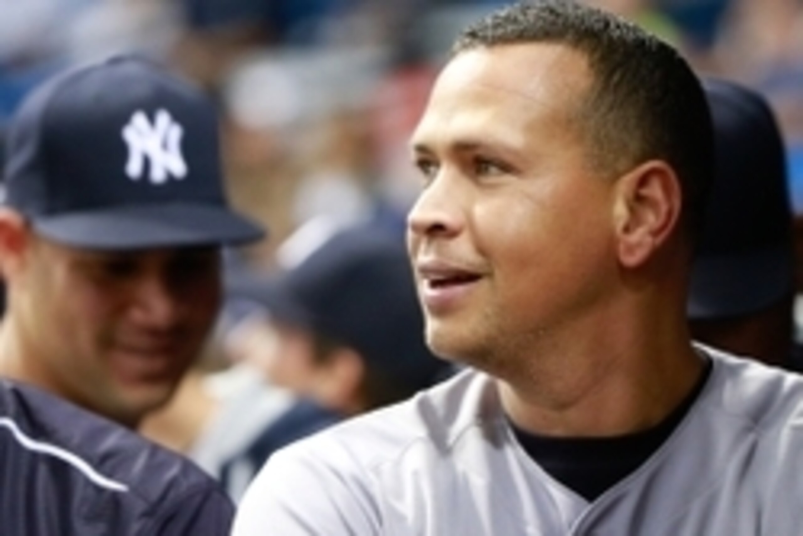 Sep 15, 2015; St. Petersburg, FL, USA; New York Yankees designated hitter Alex Rodriguez (13) against the Tampa Bay Rays at Tropicana Field. Mandatory Credit: Kim Klement-USA TODAY Sports