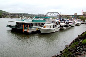 Even on a rainy Saturday such as Oct. 3 when the Vols hosted Arkansas, there are still several boats assembled in Vol Navy.