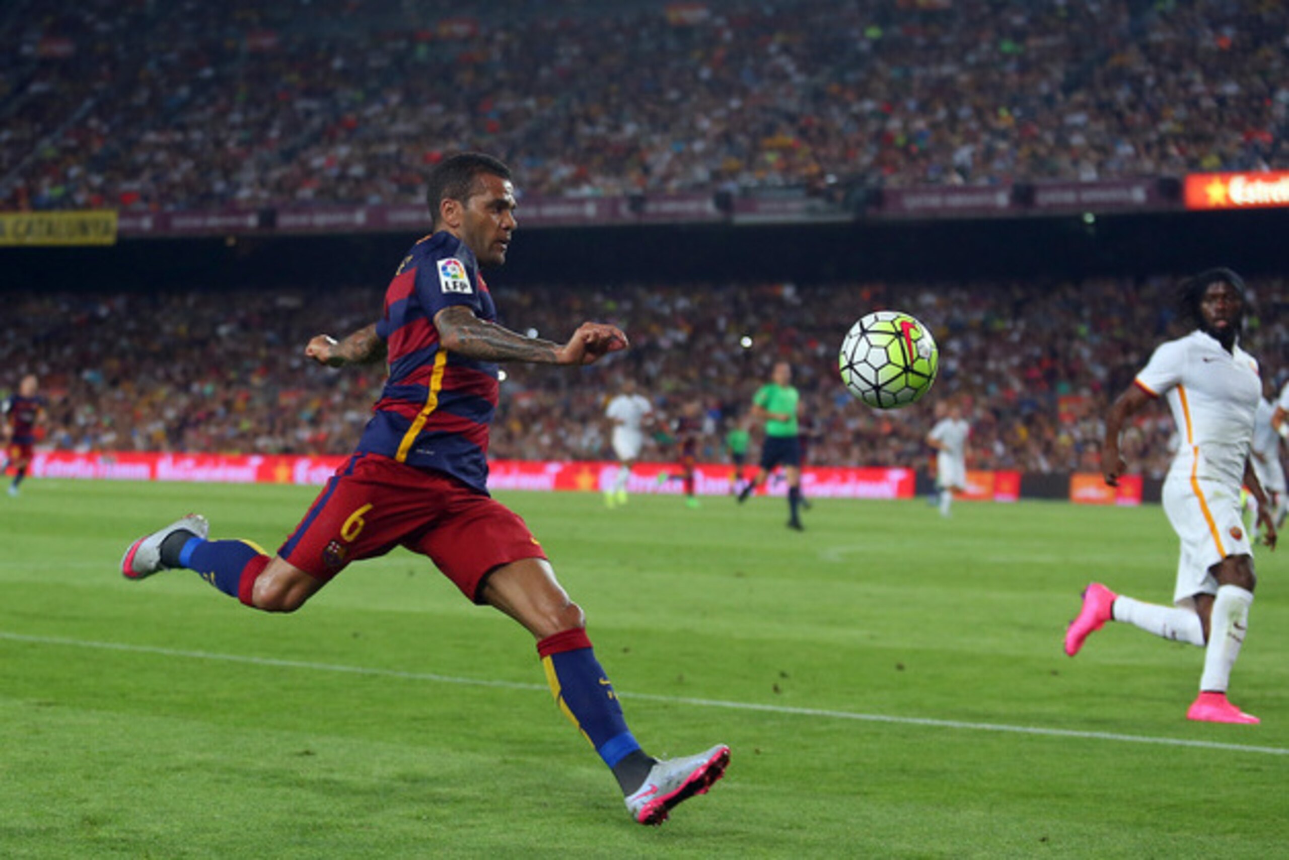 When was the last time Alves had a shot at goal?