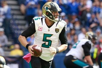Blake Bortles will throw from behind often this year, making him a fantasy target.