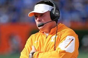 Tennessee head coach Butch Jones