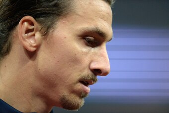 PARIS, FRANCE - OCTOBER 04:  Zlatan Ibrahimovic of Paris Saint-Germain reacts during warmup before the Ligue 1 game between Paris Saint-Germain and Olympique de Marseille at Parc des Princes on October 4, 2015 in Paris, France.  (Photo by Aurelien Meunier