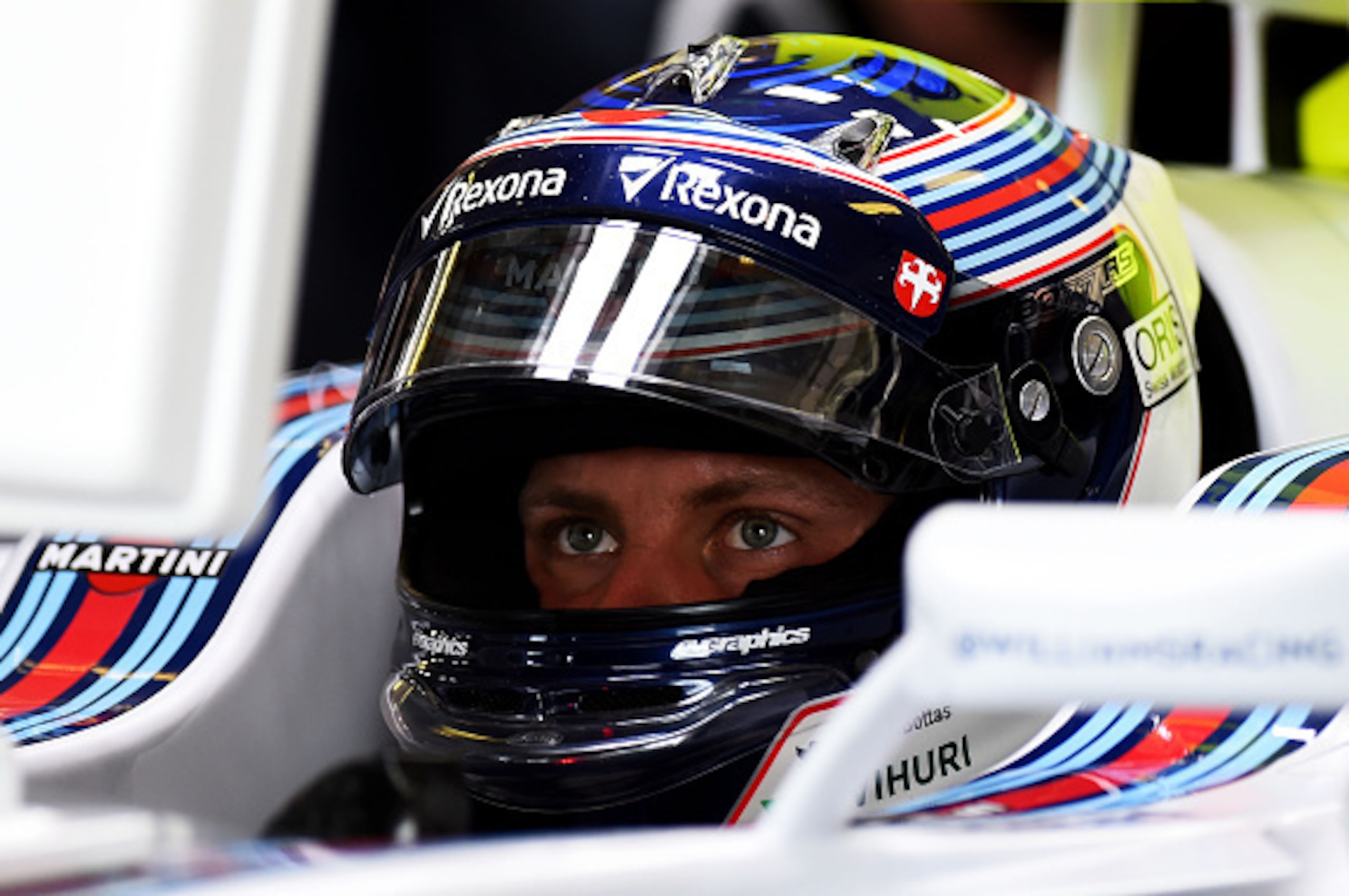 BUDAPEST, HUNGARY - JULY 24: Valtteri Bottas of Finland and Williams sits in his car in the garage during practice for the Formula One Grand Prix of Hungary at Hungaroring on July 24, 2015 in Budapest, Hungary. (Photo by Lars Baron/Getty Images) BUDAPEST, HUNGARY - JULY 24: Valtteri Bottas of Finland and Williams sits in his car in the garage during practice for the Formula One Grand Prix of Hungary at Hungaroring on July 24, 2015 in Budapest, Hungary. (Photo by Lars Baron/Getty Images)