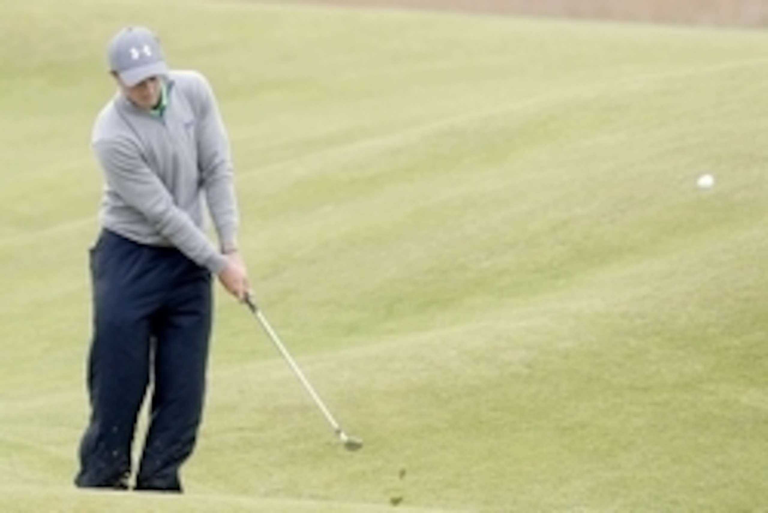 Jul 20, 2015; St. Andrews, Fife, SCT; Paul Dunne chips on the second hole during the final round of the 144th Open Championship at St. Andrews - Old Course. Mandatory Credit: Brian Spurlock-USA TODAY Sports
