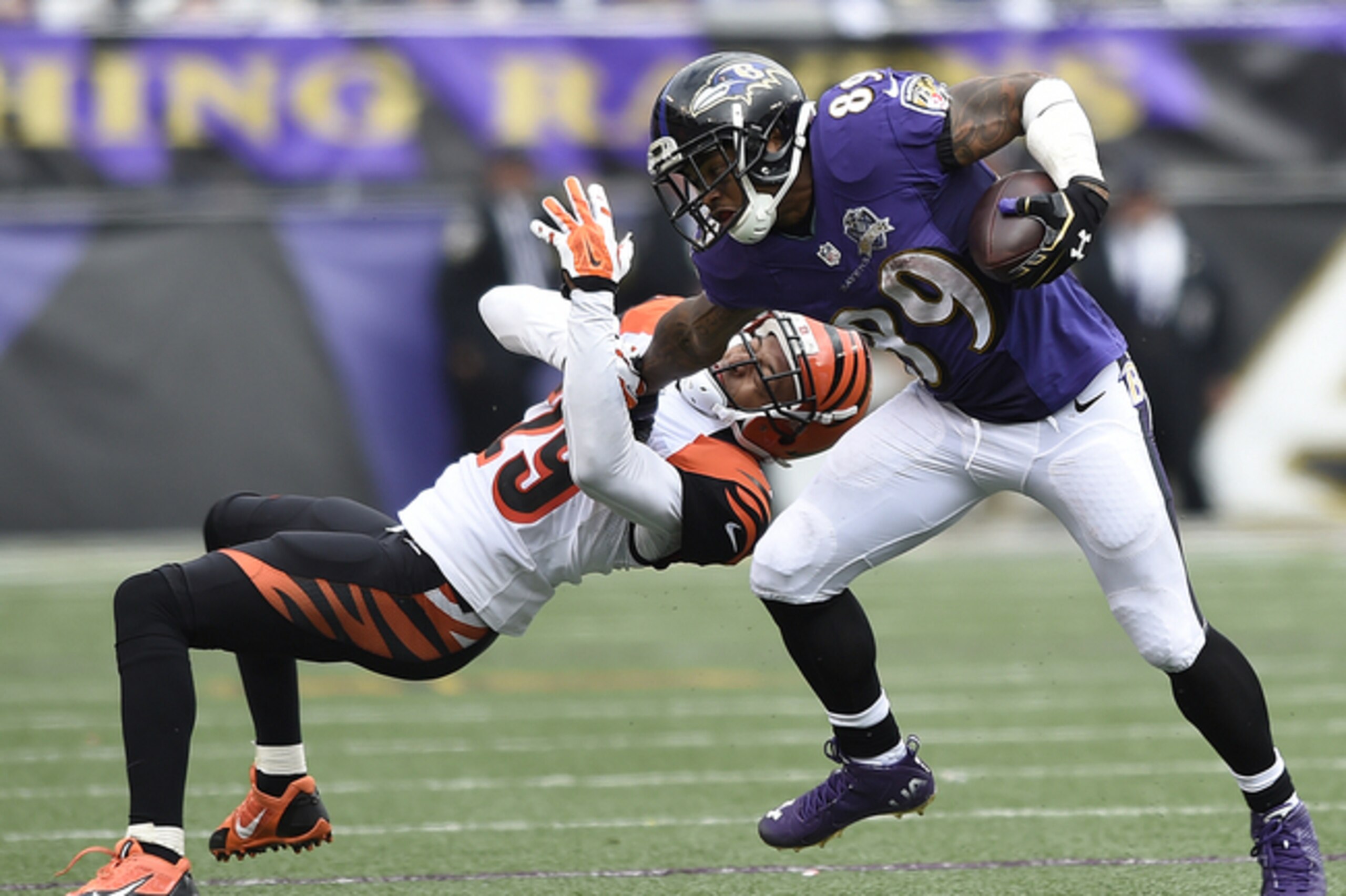 The Ravens offense will miss the services of veteran wide receiver Steve Smith.