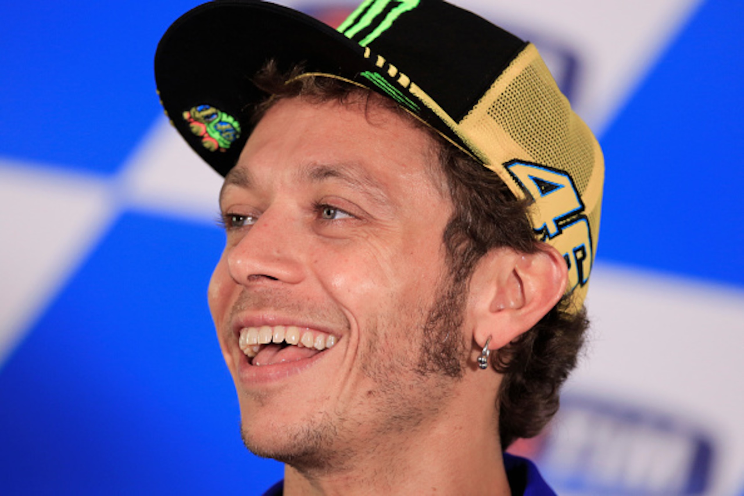 ALCANIZ, SPAIN - SEPTEMBER 27:  Valentino Rossi of Team Movistar Yamaha at Motorland Aragon Circuit on September 27, 2015 in Alcaniz, Spain.  (Photo by Linden Adams Photography/Getty Images)