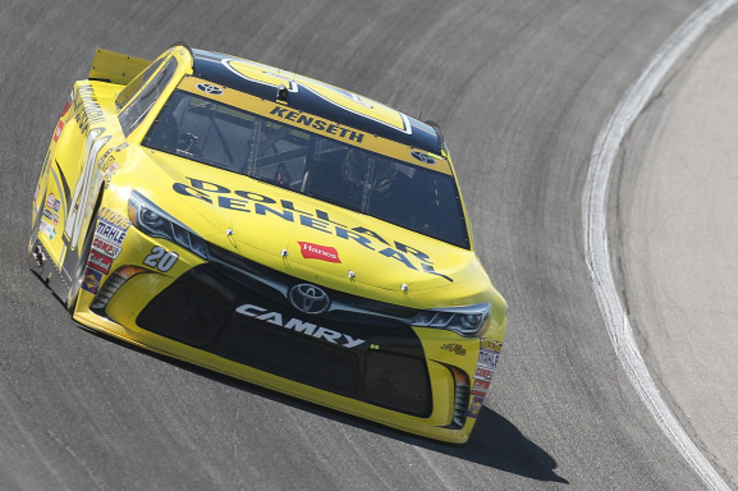 JOLIET, IL - SEPTEMBER 19:  Matt Kenseth, driver of the #20 Dollar General Toyota, practices for the NASCAR Sprint Cup Series MyAFibRisk.com 400 at Chicagoland Speedway on September 19, 2015 in Joliet, Illinois.  (Photo by Matt Sullivan/Getty Images)