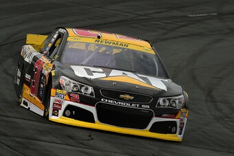 LOUDON, NH - SEPTEMBER 25:  Ryan Newman, driver of the #31 Caterpillar Chevrolet, practices for the NASCAR Sprint Cup Series Sylvania 300 at New Hampshire Motor Speedway on September 25, 2015 in Loudon, New Hampshire.  (Photo by Jared C. Tilton/Getty Imag