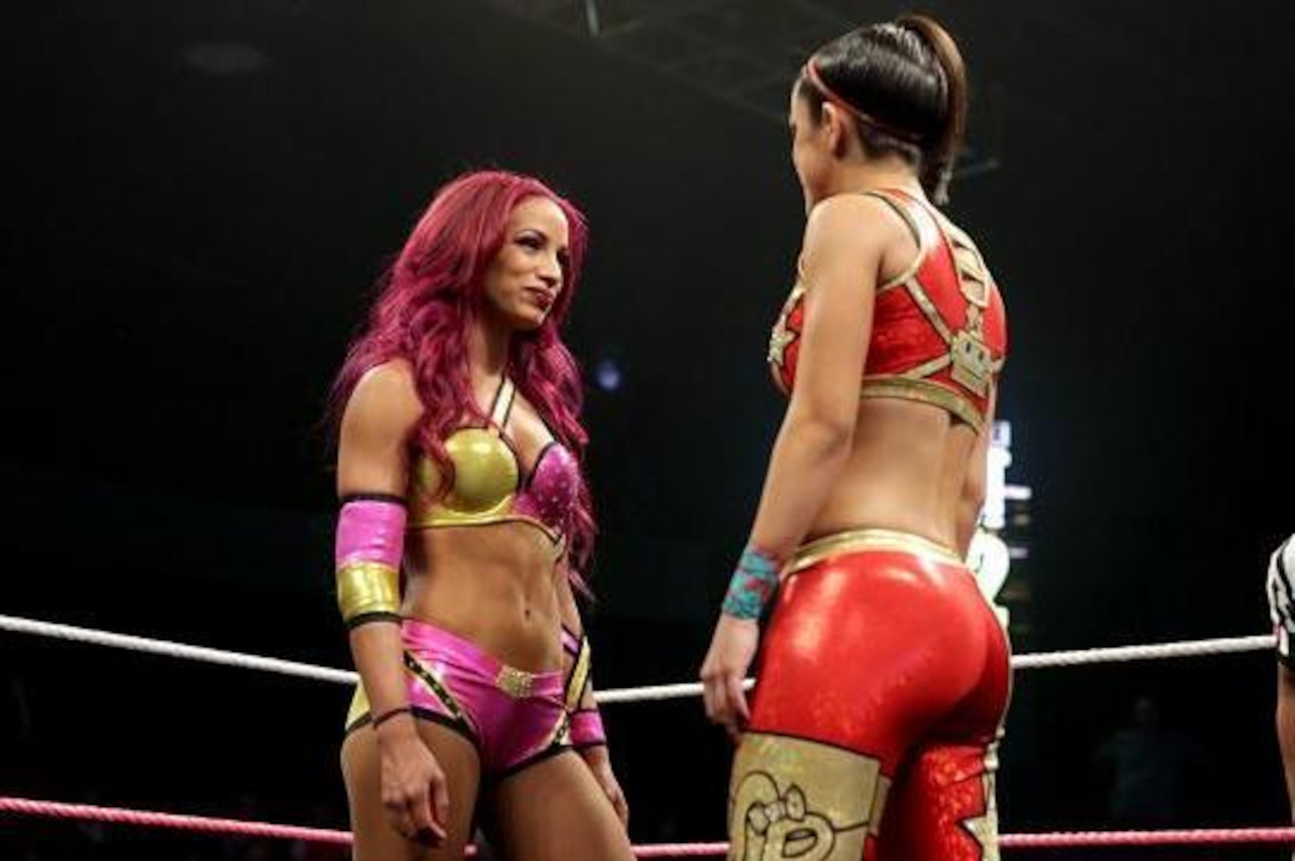 The intensity grows between Sasha Banks and Bayley.