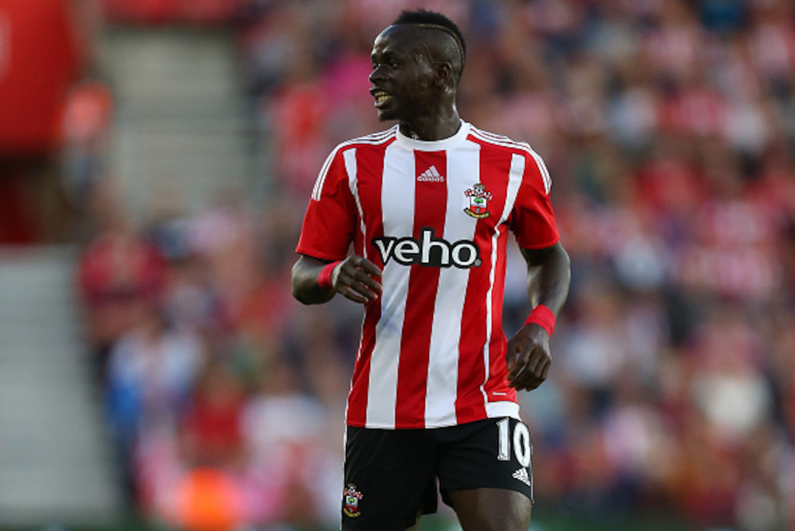 SOUTHAMPTON, ENGLAND - JULY 30:  Sadio Mane of Southampton during the UEFA Europa League Qualifier between Southampton and Vitesse at St Mary's Stadium on July 30, 2015 in Southampton, England.  (Photo by Catherine Ivill - AMA/Getty Images)