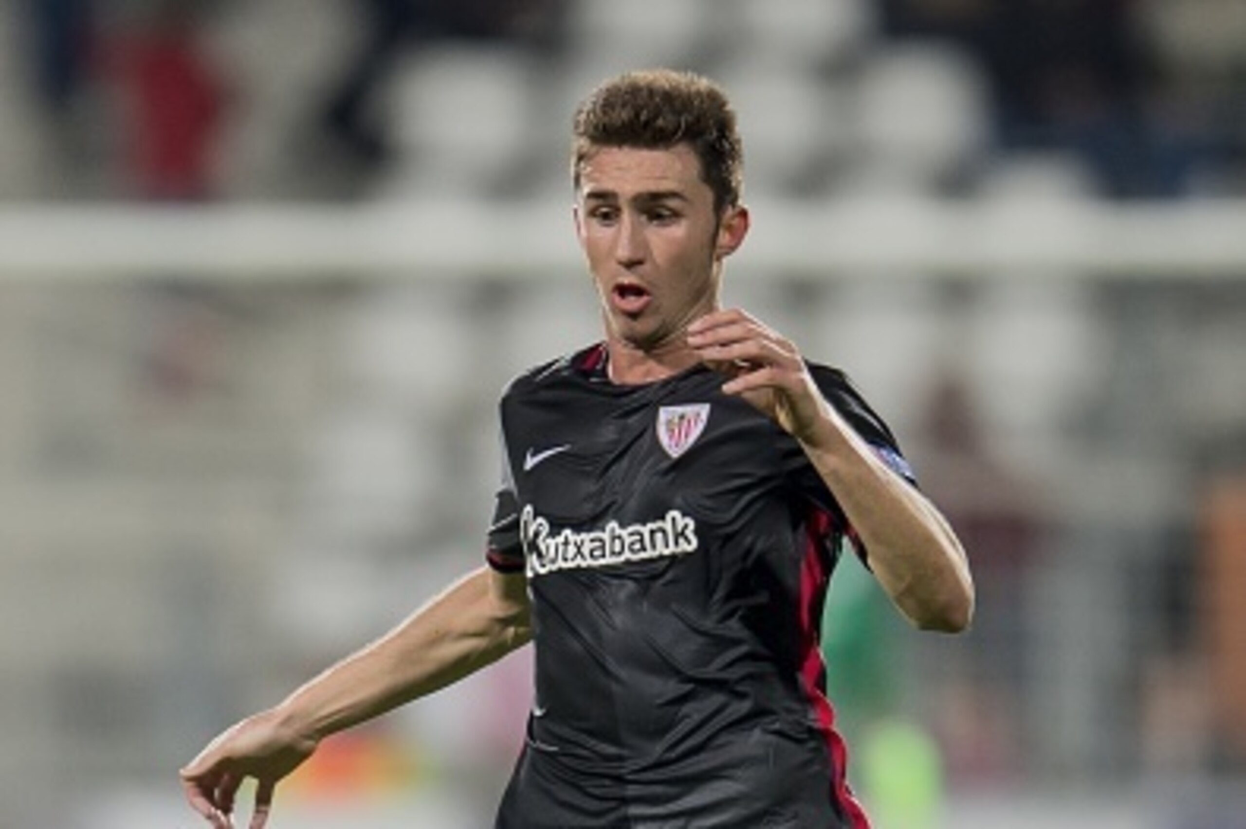 Aymeric Laporte of Athletic de Bilbao during the UEFA Europa League match between AZ Alkmaar and Athletic de Bilbao on October 1, 2015 at the AFAS stadium in Alkmaar, The Netherlands.(Photo by VI Images via Getty Images)