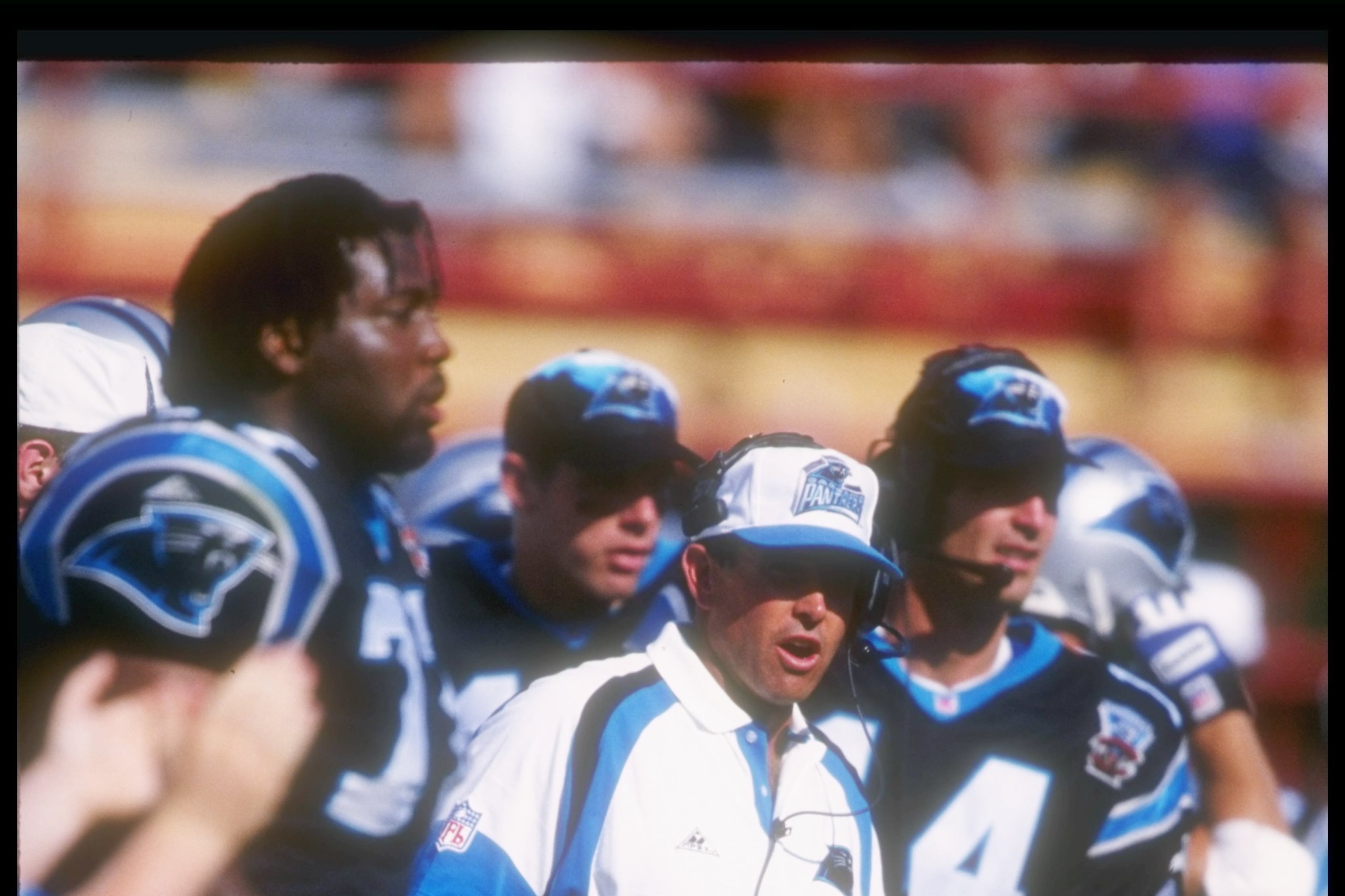 29 Jul 1995: Carolina Panthers head coach Dom Capers looks on during the Hall of Fame Game against the Jacksonville Jaguars at Fawcett Stadium in Canton, Ohio. The Panthers won the game, 20-14. Mandatory Credit: Julian Gonzales /Allsport 29 Jul 1995: Carolina Panthers head coach Dom Capers looks on during the Hall of Fame Game against the Jacksonville Jaguars at Fawcett Stadium in Canton, Ohio. The Panthers won the game, 20-14. Mandatory Credit: Julian Gonzales /Allsport
