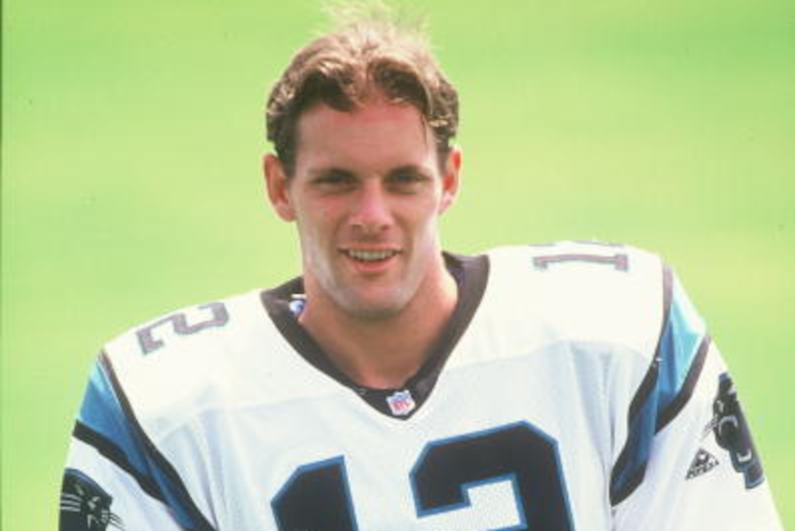 CHARLOTTE, NC - 1995: Kerry Collins #12 of the Carolina Panthers poses for the camera in his rookie season in Charlotte, North Carolina. (Photo by Rogers Photo Archive/Getty Images) CHARLOTTE, NC - 1995: Kerry Collins #12 of the Carolina Panthers poses for the camera in his rookie season in Charlotte, North Carolina. (Photo by Rogers Photo Archive/Getty Images)