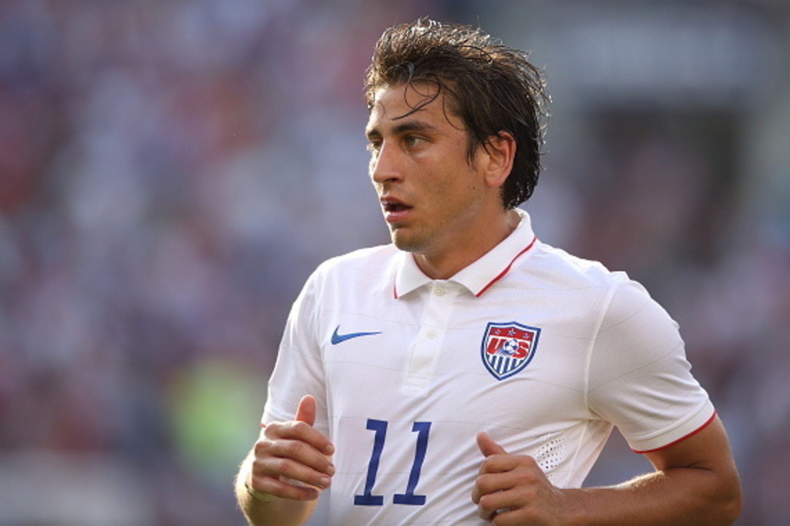 BALTIMORE, MD - JULY 18:  Alejandro Bedoya of United States of America during the Gold Cup Quarter Final between USA and Cuba at M&T Bank Stadium on July 18, 2015 in Baltimore, Maryland.  (Photo by Matthew Ashton - AMA/Getty Images)