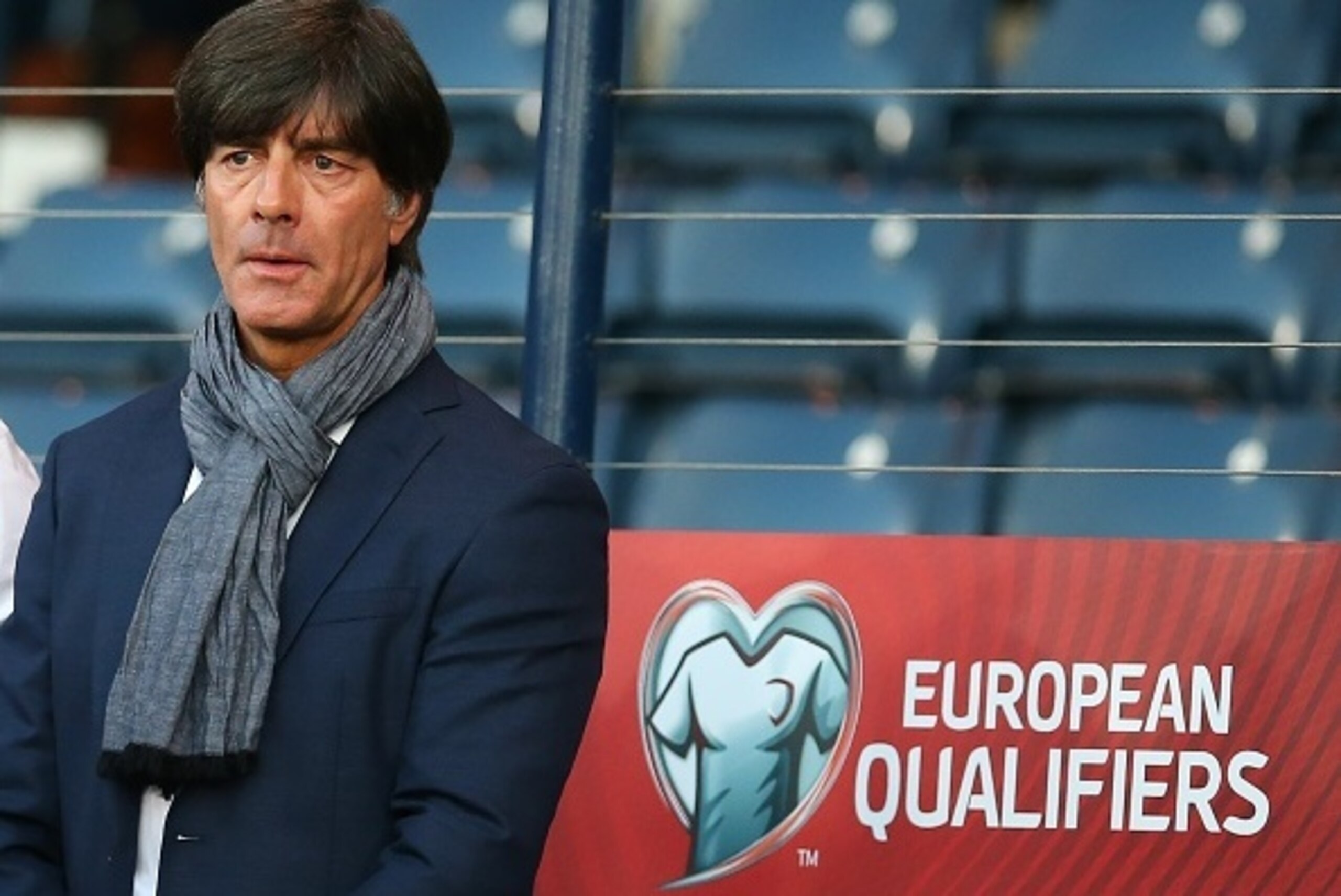 Germany manager Joachim Low looks on ahead of the UEFA Euro 2016 qualifier between Scotland and Germany at Hampden Park in Glasgow, Scotland, on September 7, 2015. AFP PHOTO / IAN MACNICOL (Photo credit should read Ian MacNicol,Ian MacNicol/AFP/Get Germany manager Joachim Low looks on ahead of the UEFA Euro 2016 qualifier between Scotland and Germany at Hampden Park in Glasgow, Scotland, on September 7, 2015. AFP PHOTO / IAN MACNICOL (Photo credit should read Ian MacNicol,Ian MacNicol/AFP/Get