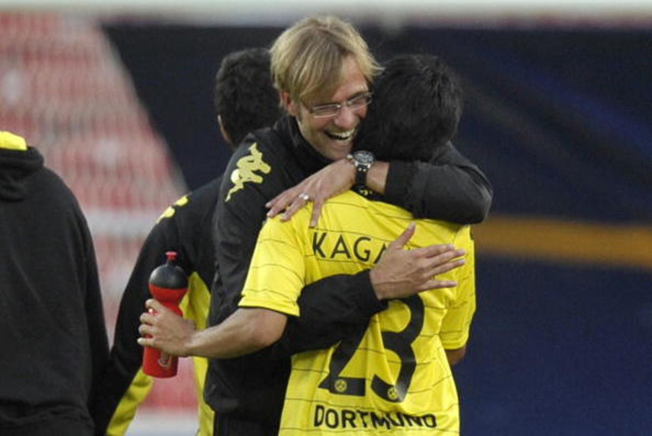 RESTRICTIONS / EMBARGO - ONLINE CLIENTS MAY USE UP TO SIX IMAGES DURING EACH MATCH WITHOUT THE AUTHORISATION OF THE DFL. NO MOBILE USE DURING THE MATCH AND FOR A FURTHER TWO HOURS AFTERWARDS IS PERMITTED WITHOUT THE AUTHORISATION OF THE DFL. Dortmund's he