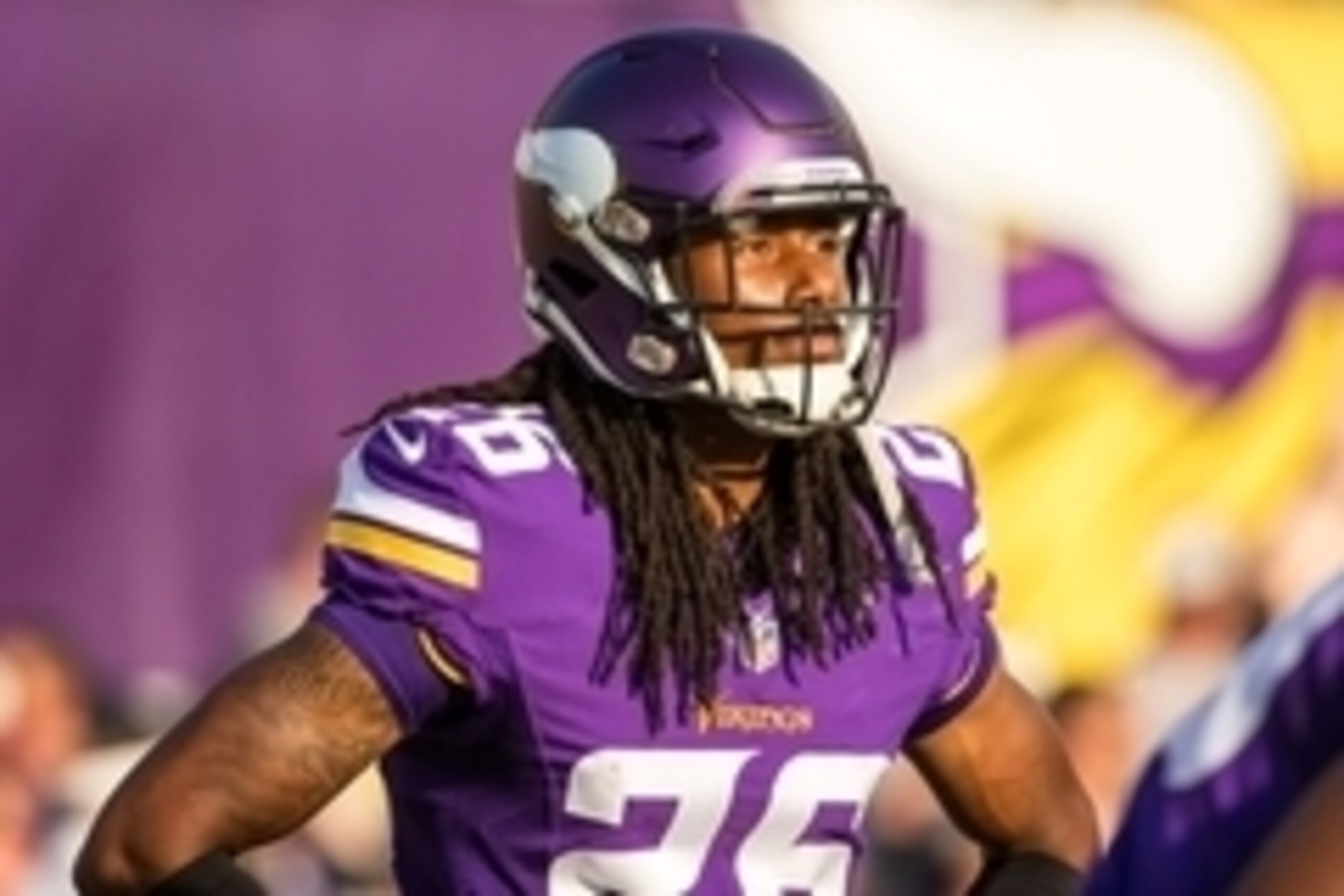 Aug 15, 2015; Minneapolis, MN, USA; Minnesota Vikings cornerback Trae Waynes (26) looks on prior to a preseason NFL football game against the Tampa Bay Buccaneers at TCF Bank Stadium. Mandatory Credit: Brace Hemmelgarn-USA TODAY Sports