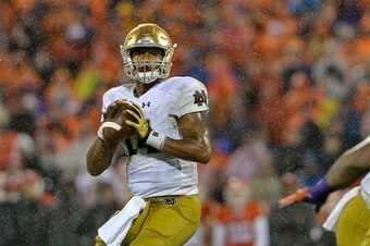 DeShone Kizer picks up chunks of yardage through the air and on the ground.