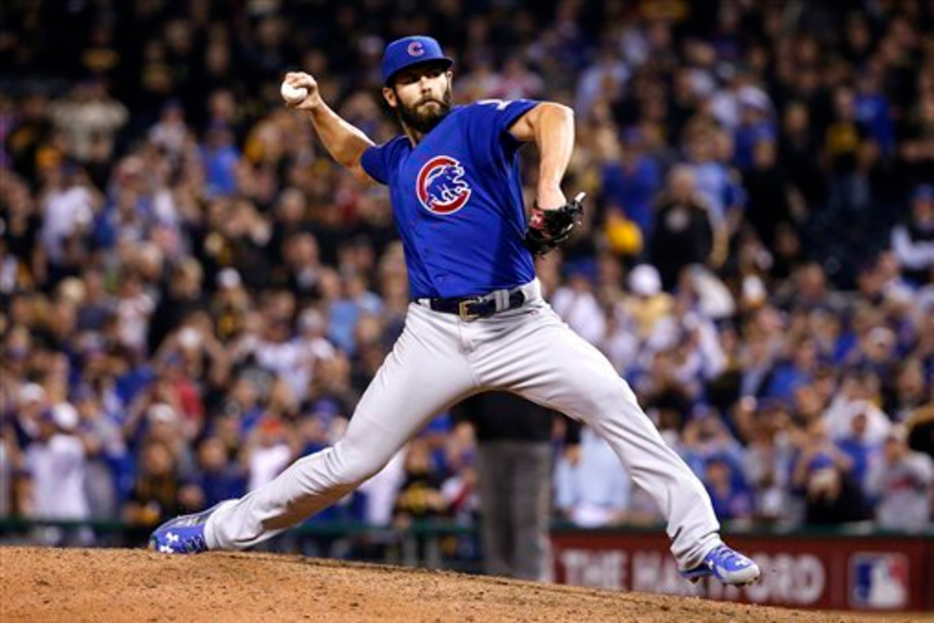 Jake Arrieta will take the ball for Chicago on Monday.