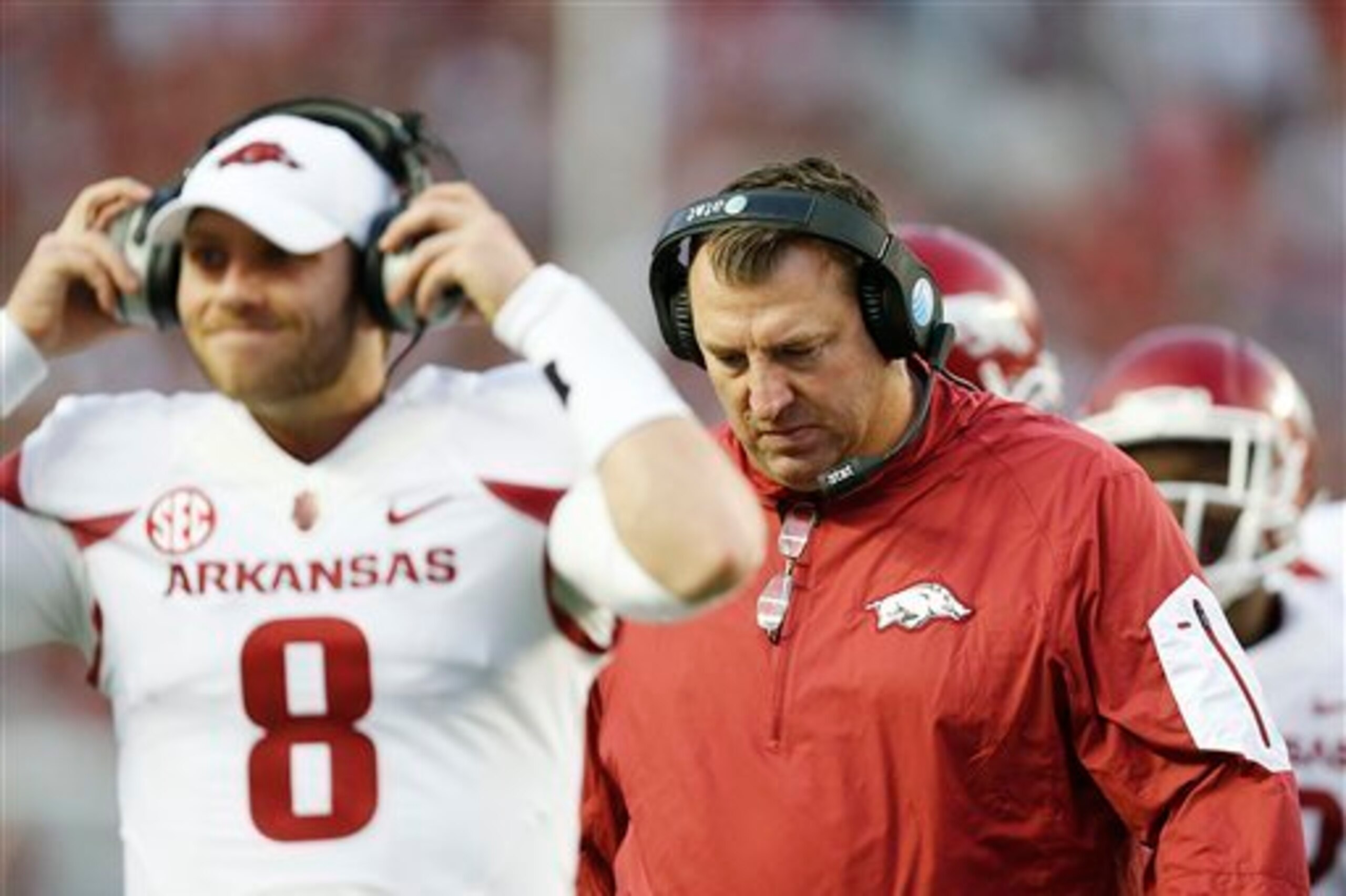It was a long night for Bret Bielema, as Arkansas is still winless against Nick Saban at Alabama.