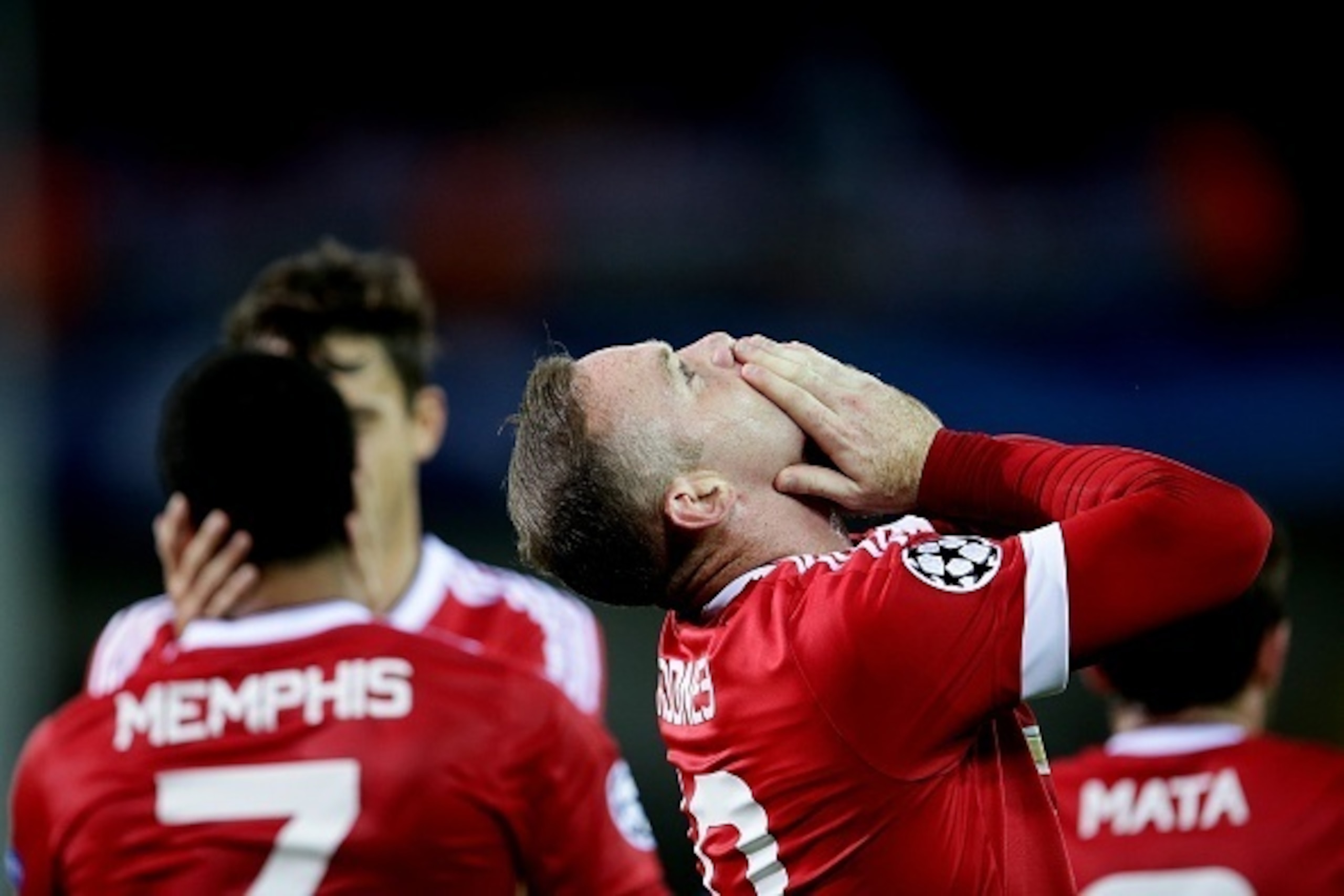 Wayne Rooney of Manchester United during the UEFA Champions League play-offs match between Club Brugge and Manchester United on August 26, 2015 at the Jan Breydel stadium in Brugge, Belgium.(Photo by VI Images via Getty Images)