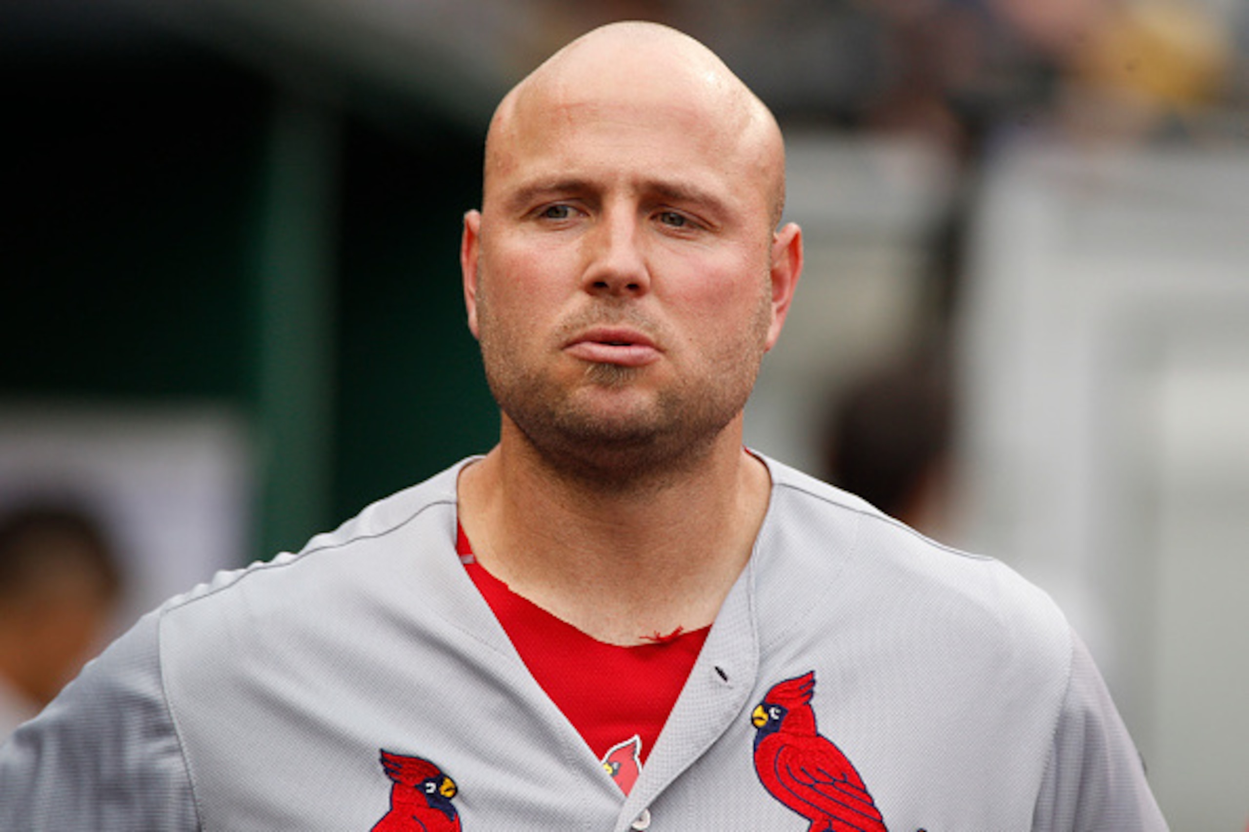 PITTSBURGH, PA - SEPTEMBER 30:  Matt Holliday #7 of the St. Louis Cardinals in action during game one of the doubleheader against the Pittsburgh Pirates at PNC Park on September 30, 2015 in Pittsburgh, Pennsylvania.  (Photo by Justin K. Aller/Getty Images