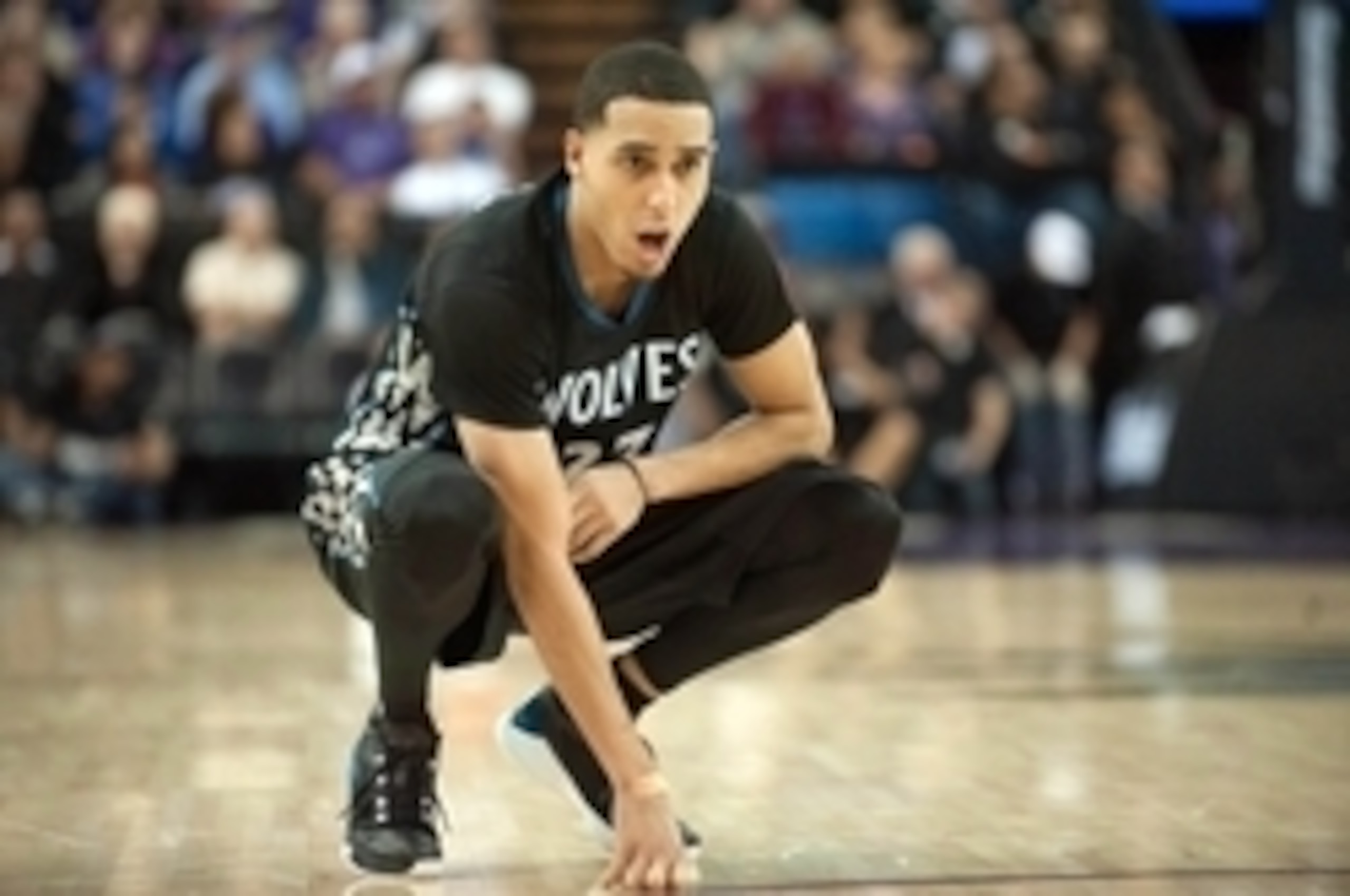 Apr 7, 2015; Sacramento, CA, USA; Minnesota Timberwolves guard Kevin Martin (23) reacts to a call during the third quarter of the game against the Sacramento Kings at Sleep Train Arena. The Sacramento Kings defeated the Minnesota Timberwolves 116-111. Man