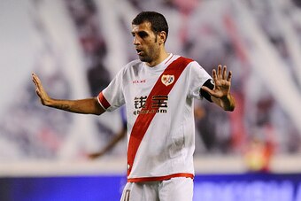 MADRID, SPAIN - SEPTEMBER 14:  Roberto Trashorras of Rayo Vallecano reacts during the La Liga match between Rayo Vallecano and RC Deportivo La Coruna at Estadio Teresa Rivero on September 14, 2015 in Madrid, Spain.  (Photo by Denis Doyle/Getty Images)