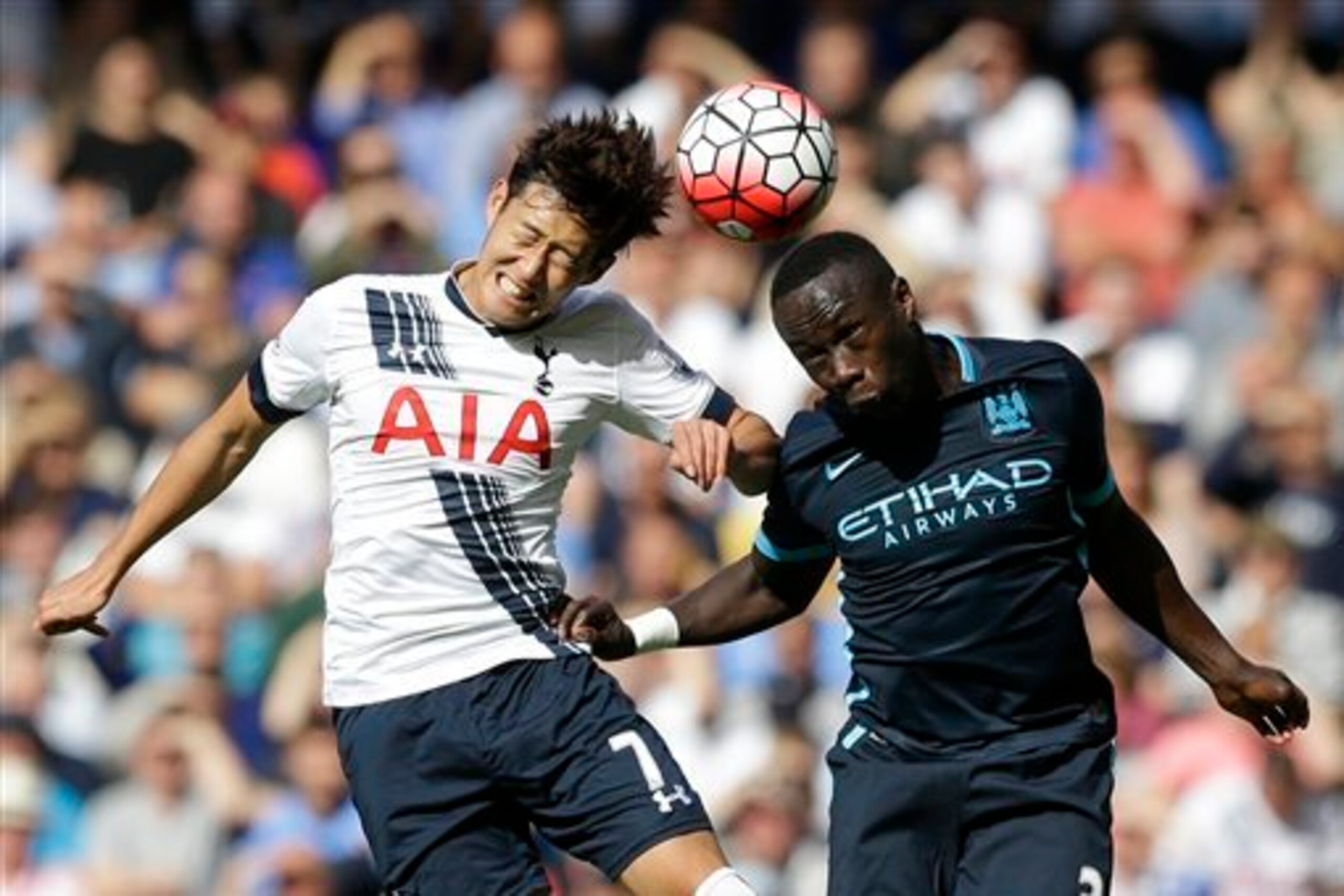 Son did not have as much joy against Manchester City but continued to work hard. Injured forTottenham's next two matches, he was undoubtedly missed.