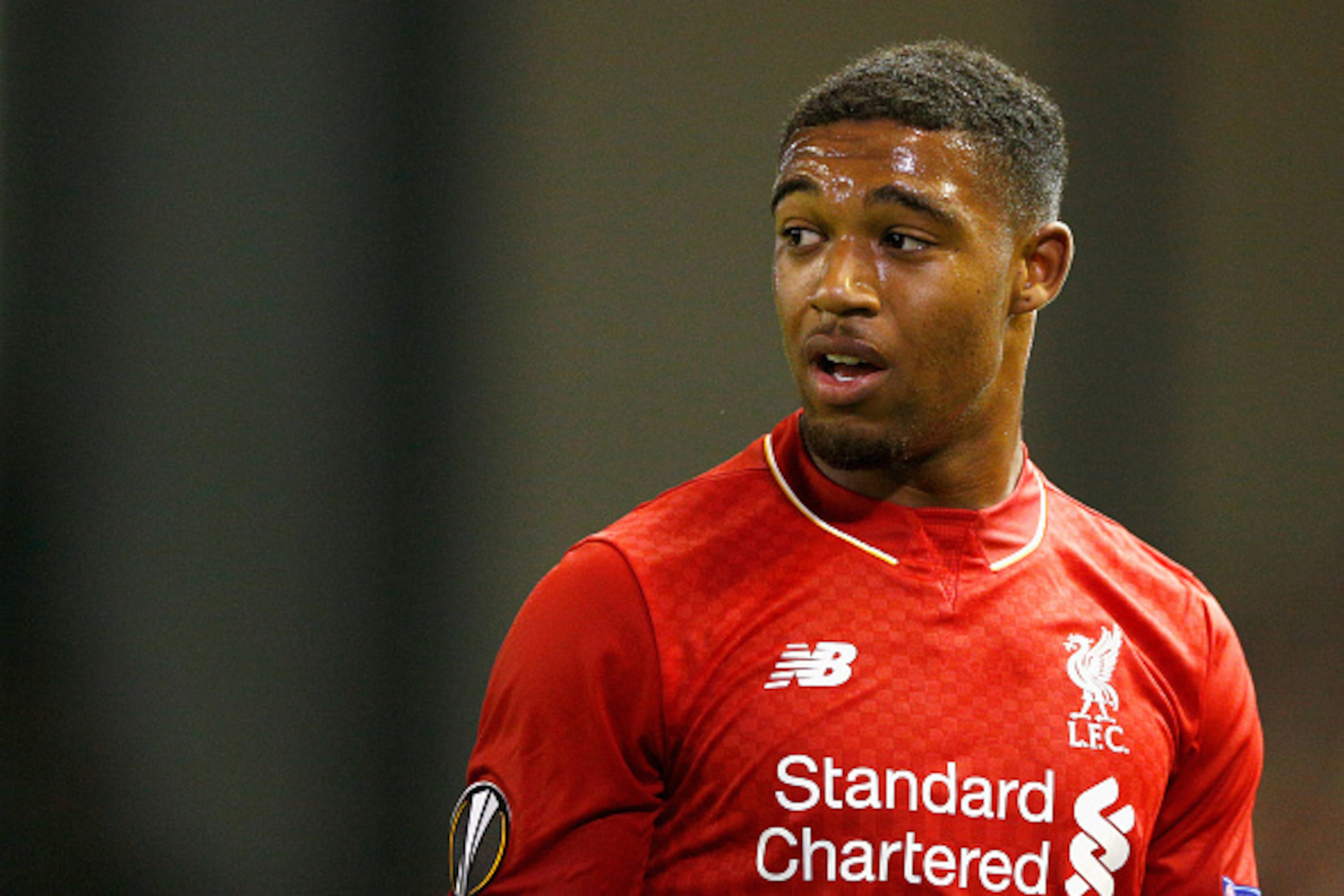 LIVERPOOL, ENGLAND - OCTOBER 01:  Jordon Ibe of Liverpool in action during the UEFA Europa League group B match between Liverpool FC and FC Sion at Anfield on October 1, 2015 in Liverpool, United Kingdom.  (Photo by Dean Mouhtaropoulos/Getty Images)
