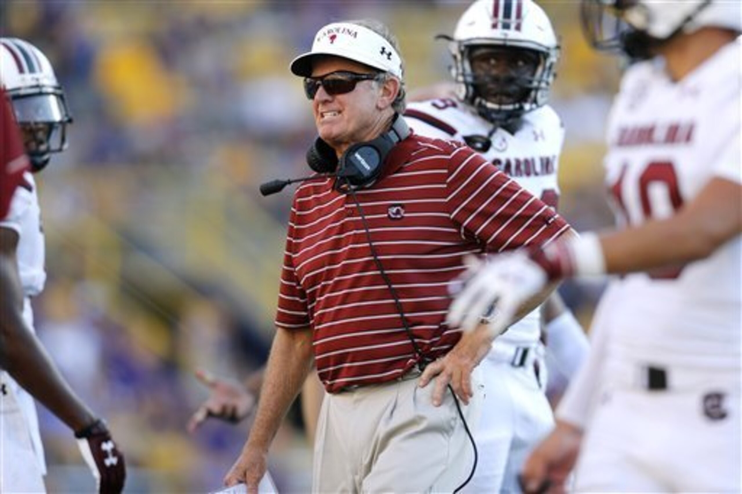 South Carolina head coach Steve Spurrier South Carolina head coach Steve Spurrier