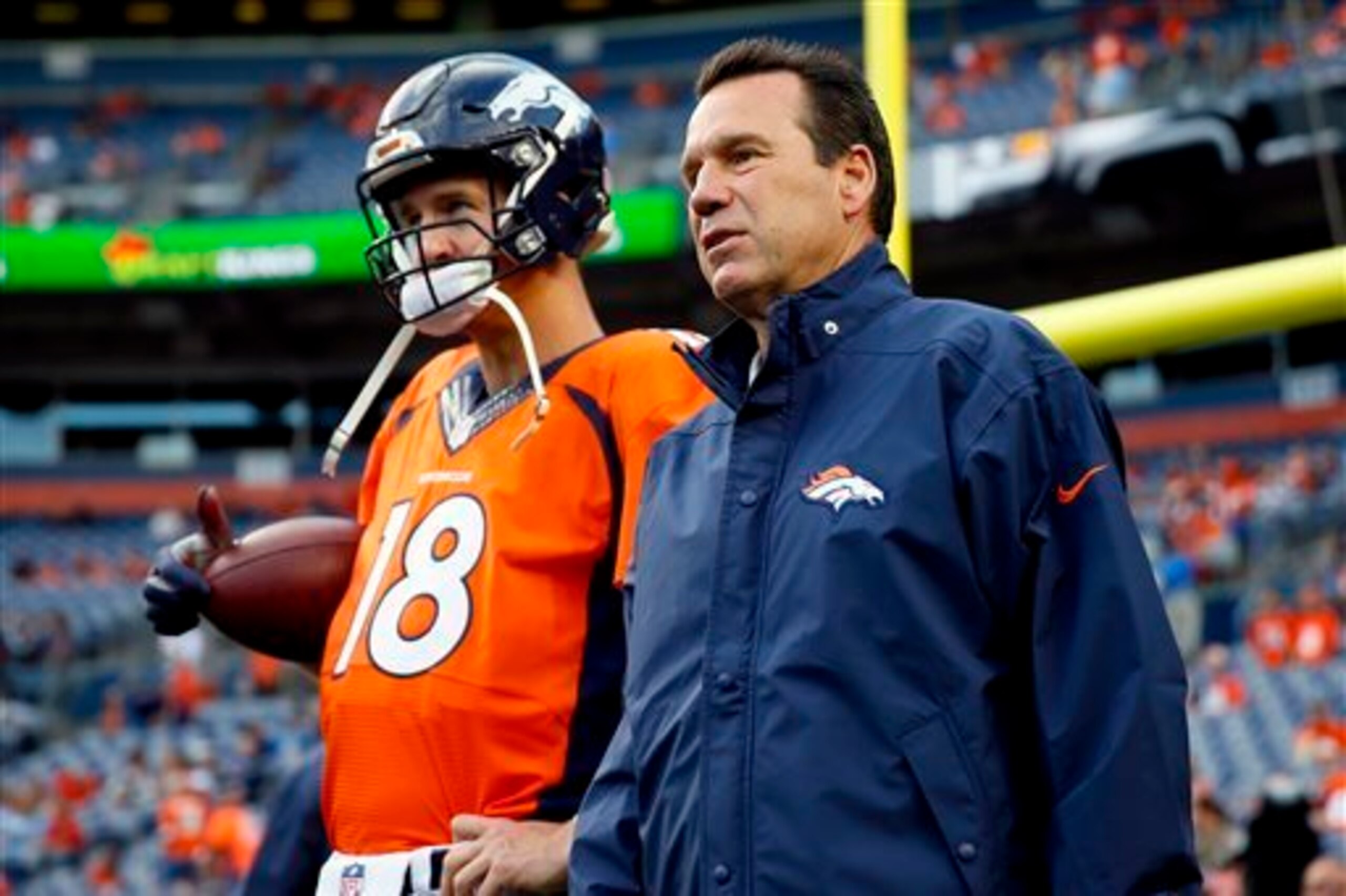 Peyton Manning and Gary Kubiak