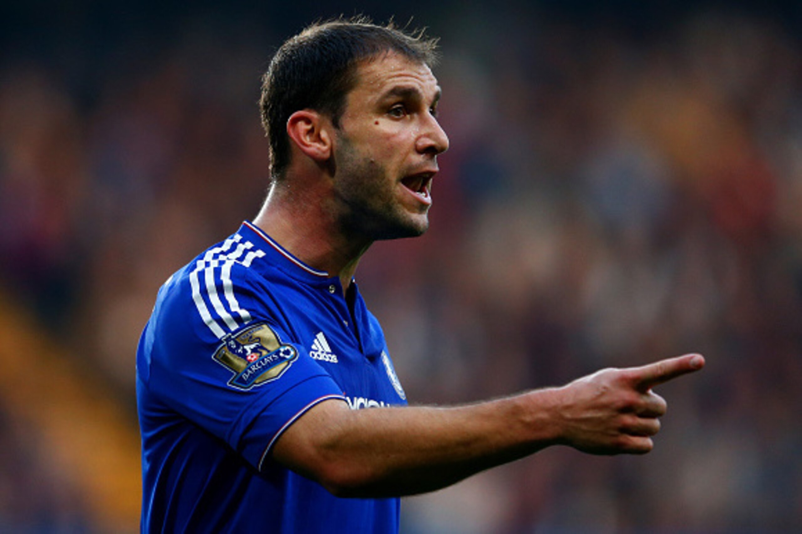 LONDON, ENGLAND - OCTOBER 03:  Branislav Ivanovic of Chelsea reacts during the Barclays Premier League match between Chelsea and Southampton at Stamford Bridge on October 3, 2015 in London, United Kingdom.  (Photo by Julian Finney/Getty Images)