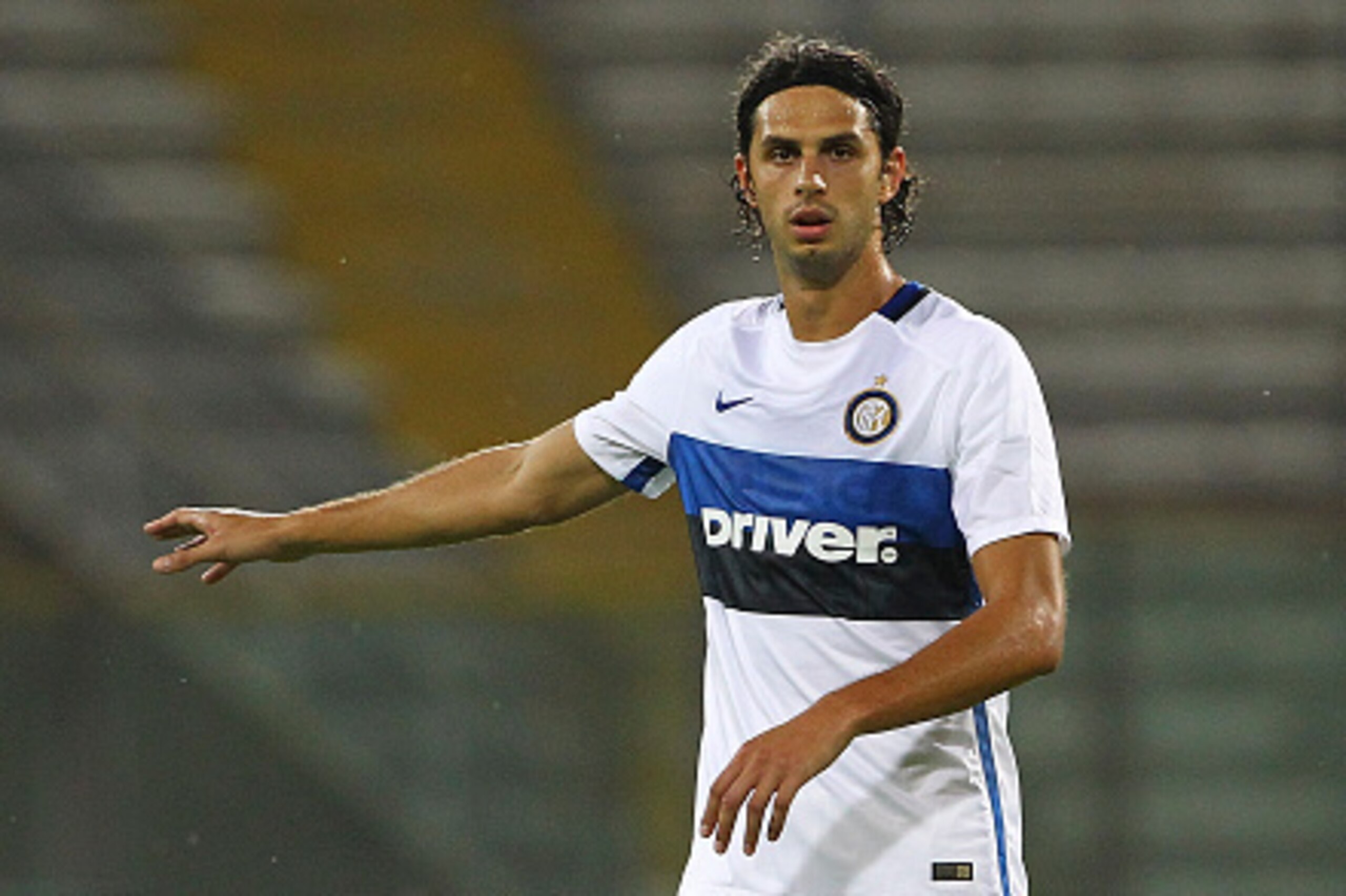 PARMA, ITALY - AUGUST 08:  Andrea Ranocchia of FC Internazionale Milano gestures during the pre-season friendly match between FC Internazionale and Athletic Club Bilbao at Stadio Ennio Tardini on August 8, 2015 in Parma, Italy.  (Photo by Marco Luzzani/Ge