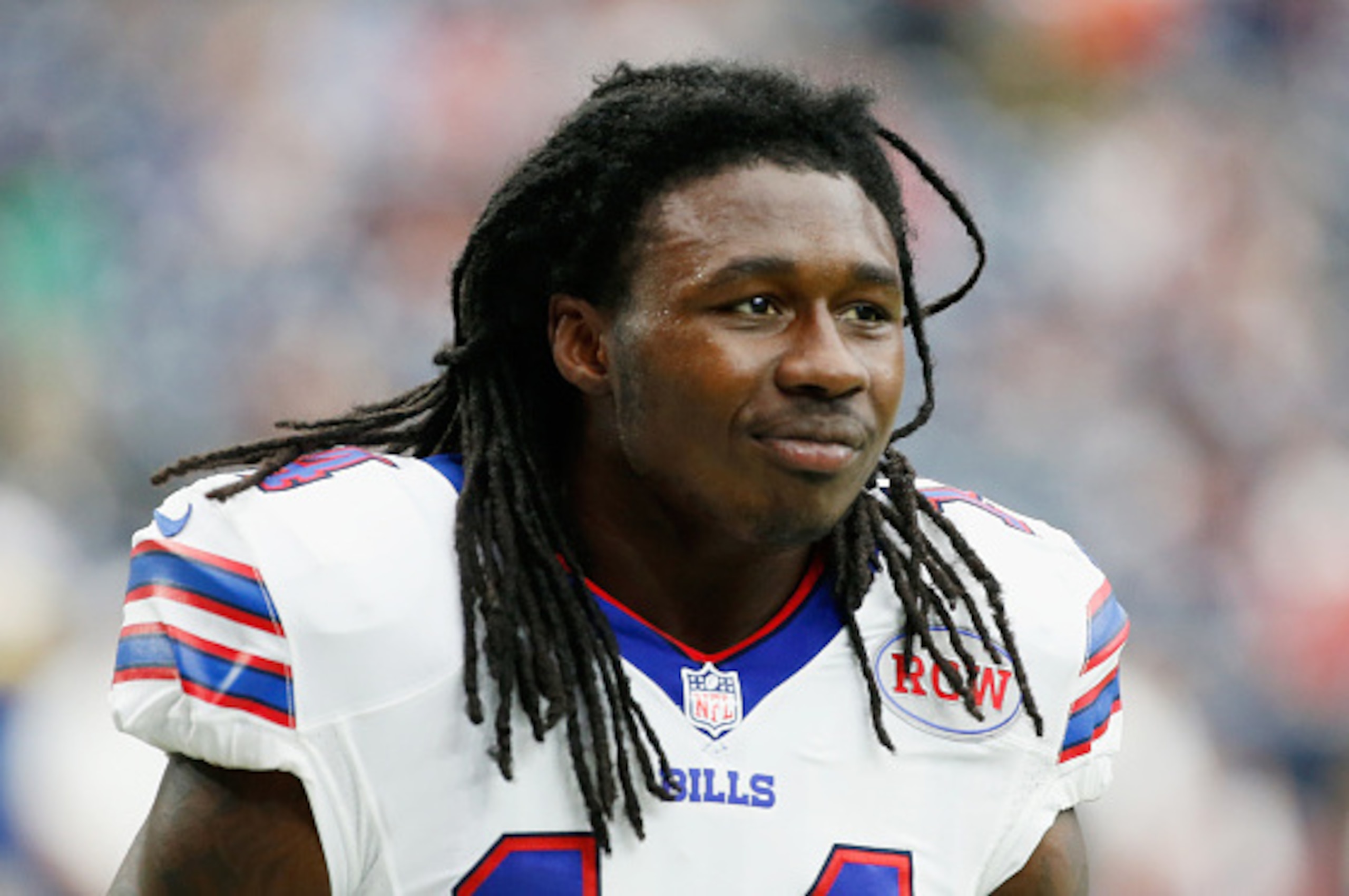 HOUSTON, TX - SEPTEMBER 28:  Sammy Watkins #14 of the Buffalo Bills walks across the field prior to the start of their game against the Houston Texans at NRG Stadium on September 28, 2014 in Houston, Texas.  (Photo by Scott Halleran/Getty Images)