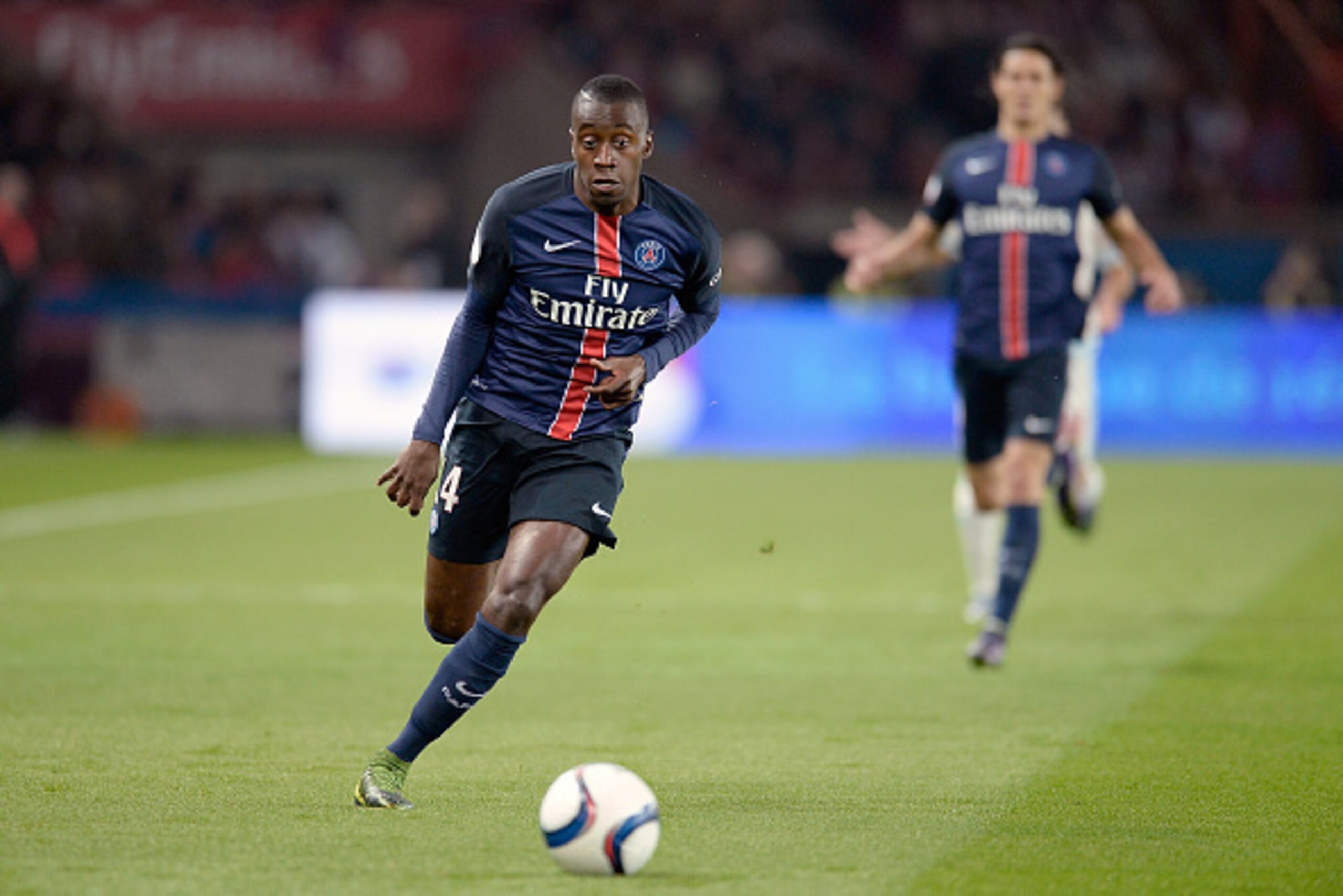 PARIS, FRANCE - OCTOBER 04:  Blaise Matuidi of Paris Saint-Germain runs with the ball during the Ligue 1 game between Paris Saint-Germain and Olympique de Marseille at Parc des Princes on October 4, 2015 in Paris, France.  (Photo by Aurelien Meunier/Getty