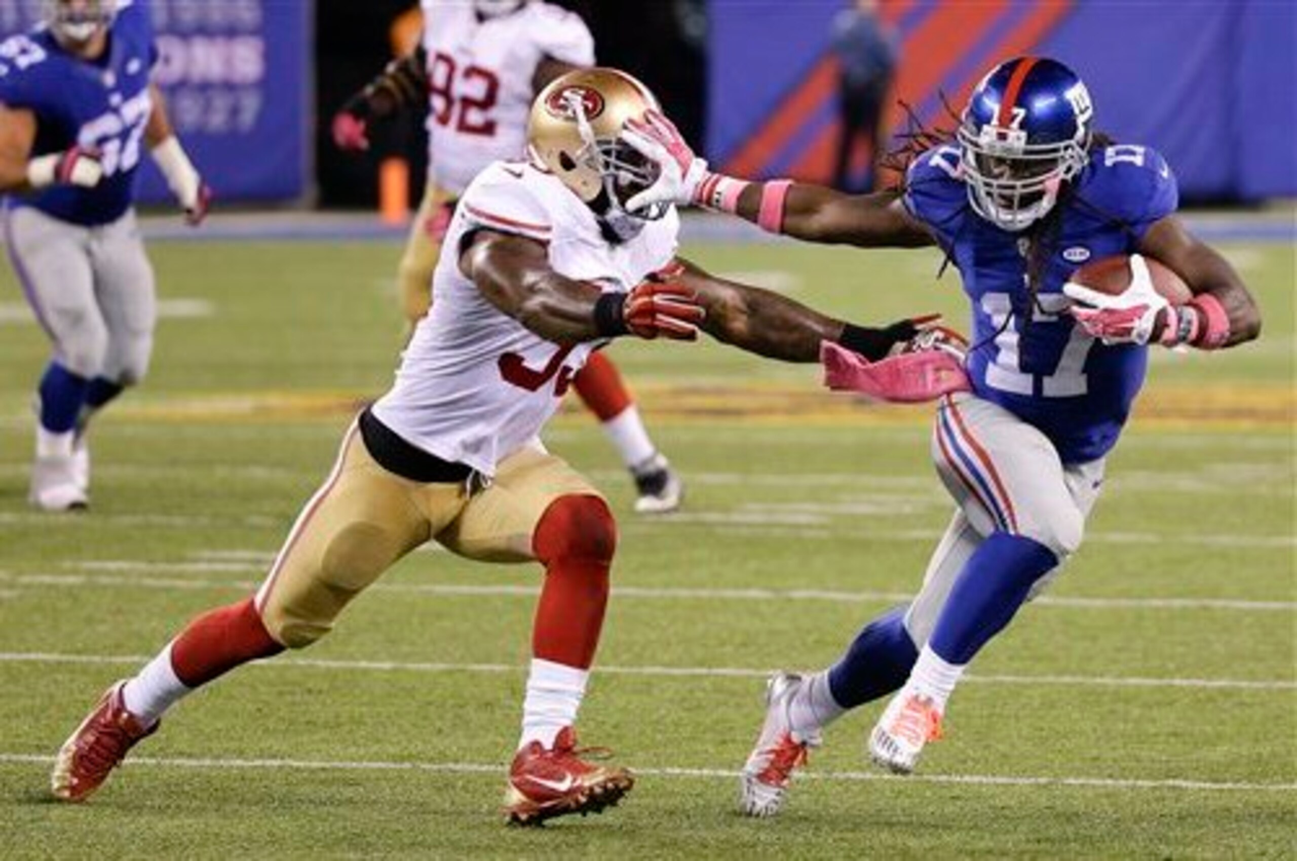 Linebacker NaVorro Bowman has endured difficulties in coverage this season.