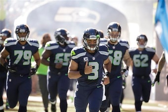 Seattle's offensive line really hasn't had Russell Wilson's back so far this season.