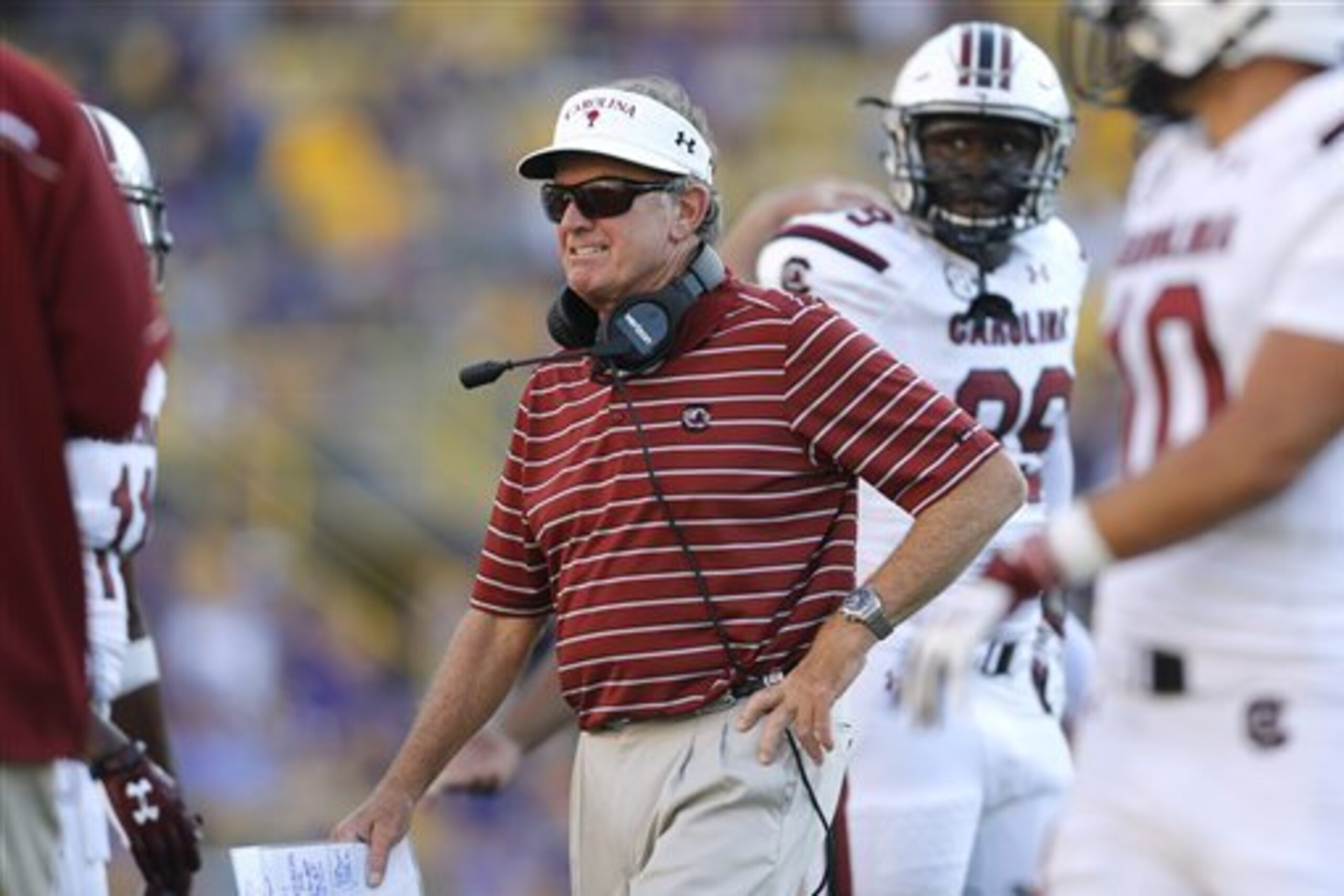 It was clear that Steve Spurrier wasn't having much fun as South Carolina's head coach.