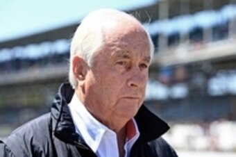 May 22, 2015; Indianapolis, IN, USA; IndyCar Series owner Roger Penske during Carb Day for the 2015 Indianapolis 500 at Indianapolis Motor Speedway. Mandatory Credit: Andrew Weber-USA TODAY Sports