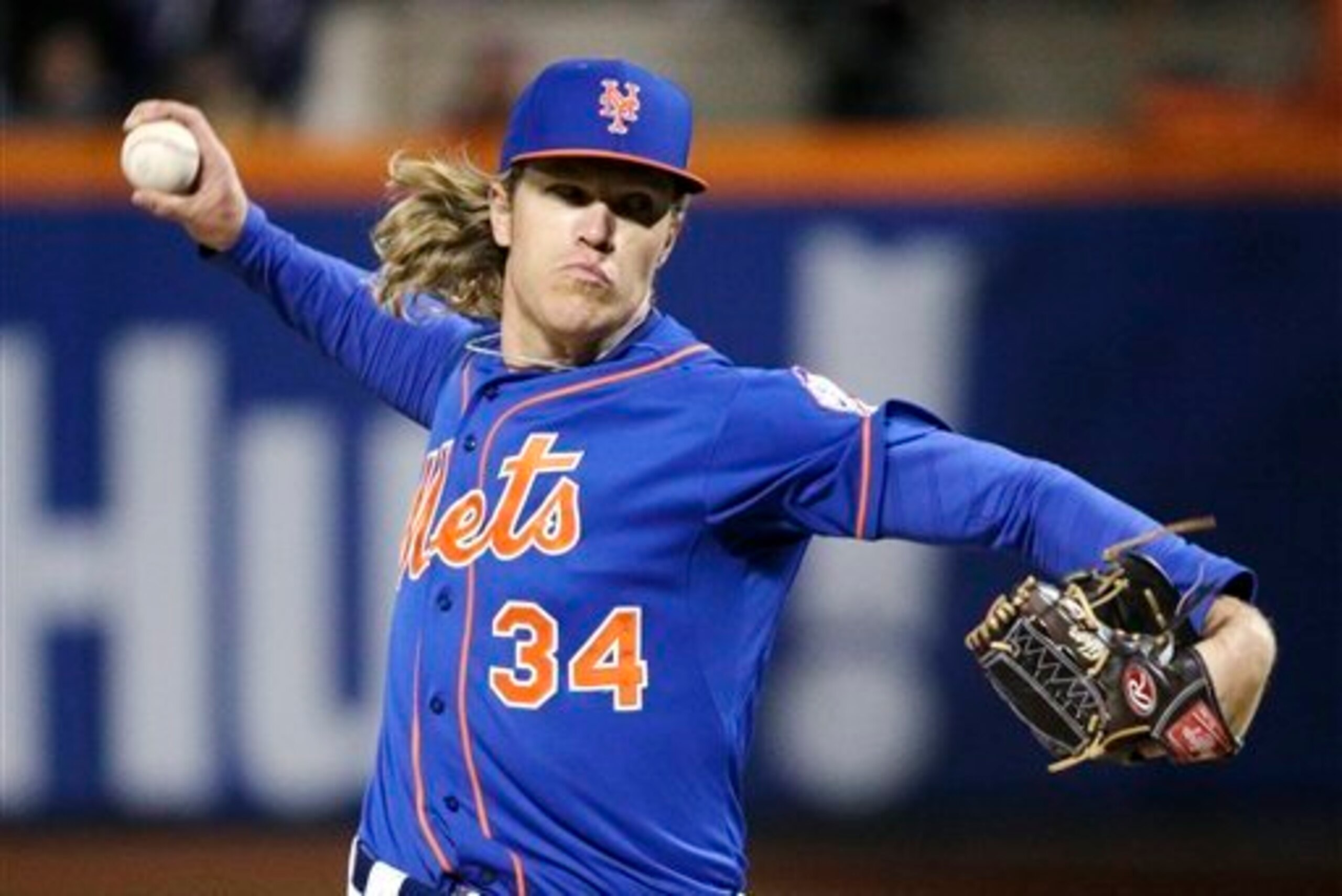 Syndergaard has struck out nine hitters in each of his two postseason starts. Syndergaard has struck out nine hitters in each of his two postseason starts.
