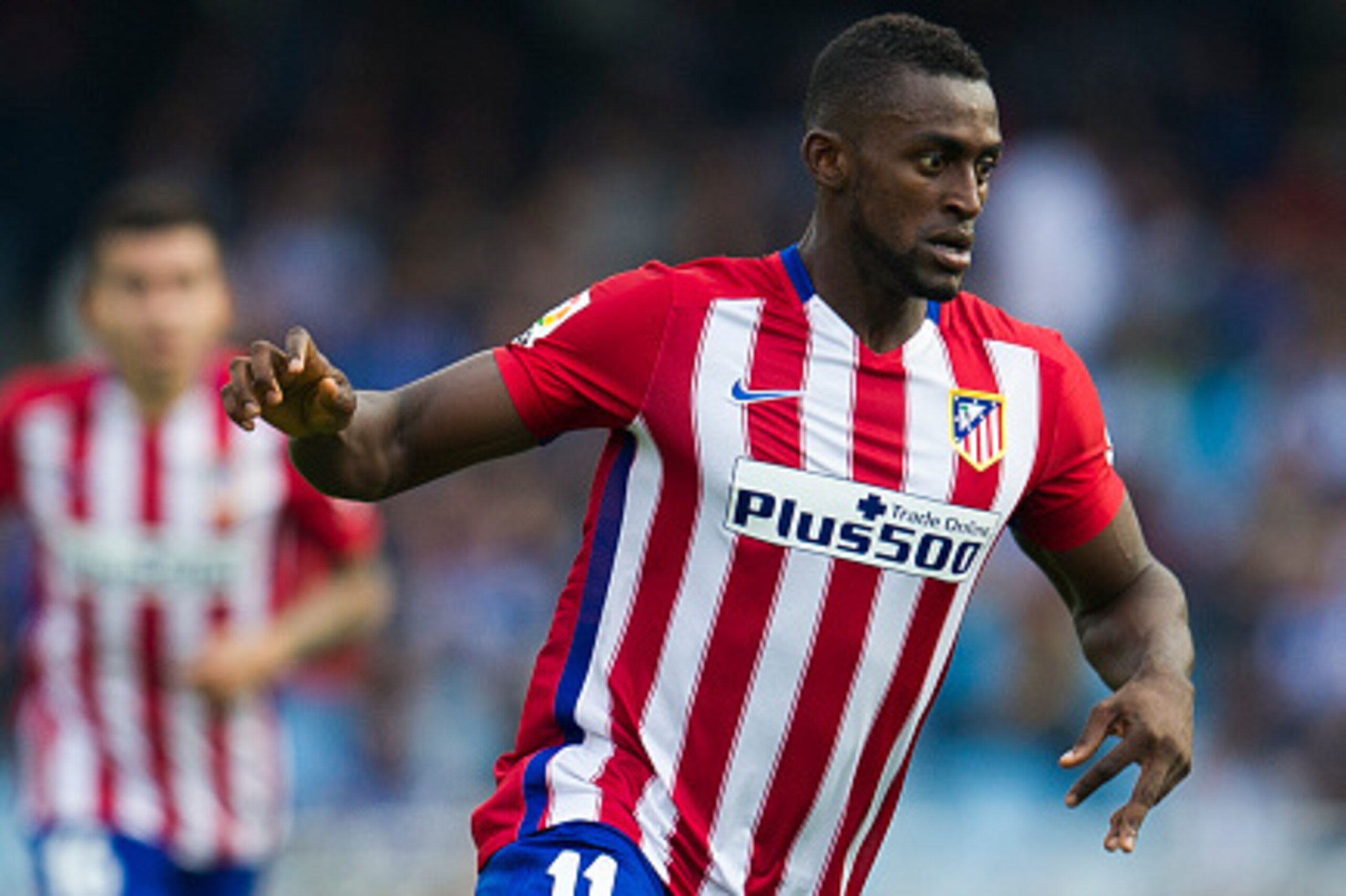 SAN SEBASTIAN, SPAIN - OCTOBER 18:  Jackson Martinez of Atletico de Madrid controls the ball during the La Liga match between Real Sociedad de Futbol and Atletico de Madrid at Estadio Anoeta on October 18, 2015 in San Sebastian, Spain.  (Photo by Juan Man