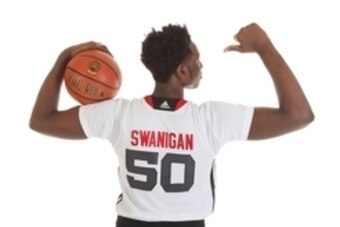 Mar 28, 2015; Chicago, IL, USA; McDonalds High School All American athlete Caleb Swanigan (50) poses for pictures during portrait day at the Westin Hotel. Mandatory Credit: Brian Spurlock-USA TODAY Sports