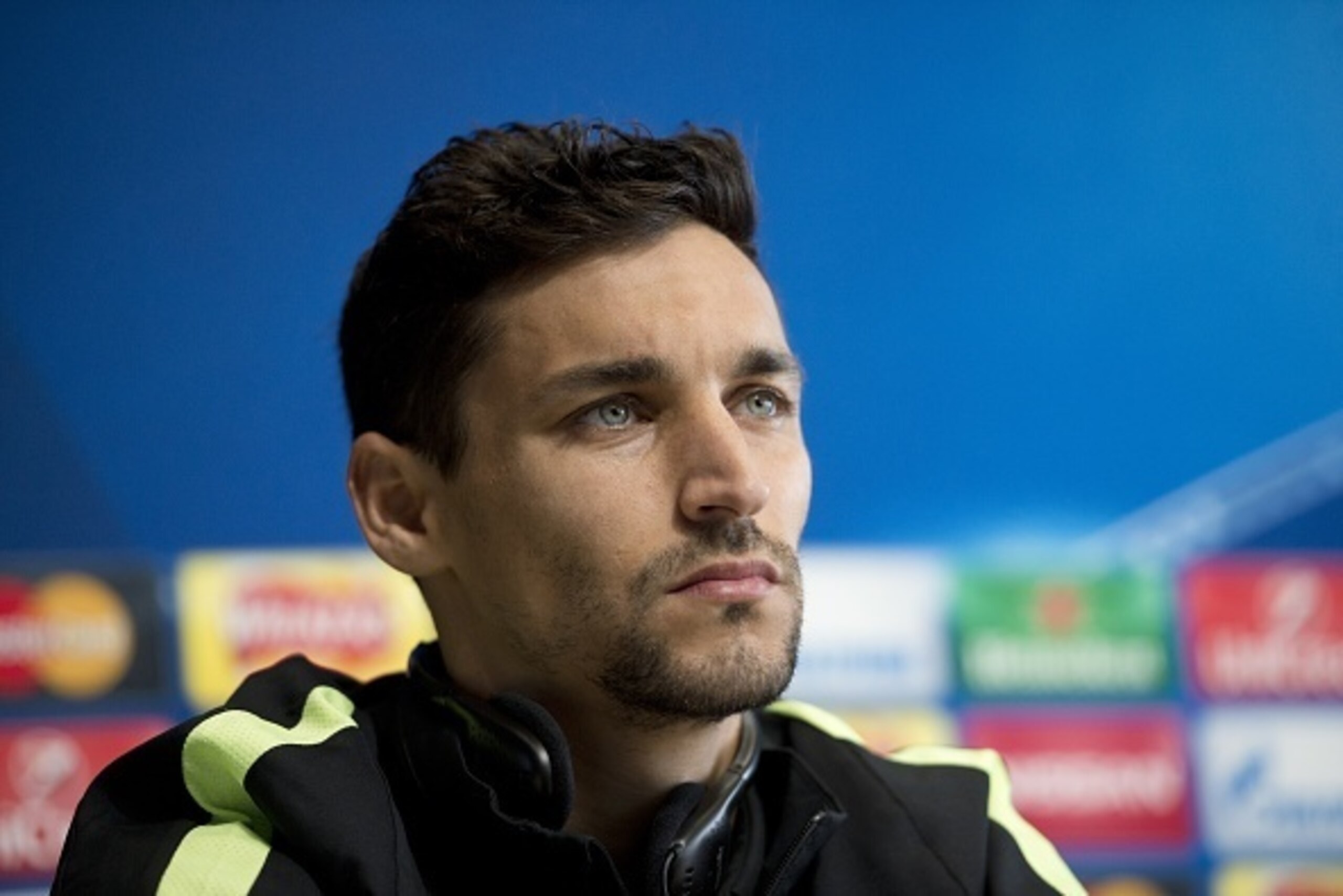 Manchester City's Spanish midfielder Jesus Navas gives a press conference at the City Football Academy in Manchester, north west England, on October 20, 2015, on the eve of their UEFA Champions League Group D football match against Sevilla FC. AFP PHOTO Manchester City's Spanish midfielder Jesus Navas gives a press conference at the City Football Academy in Manchester, north west England, on October 20, 2015, on the eve of their UEFA Champions League Group D football match against Sevilla FC. AFP PHOTO
