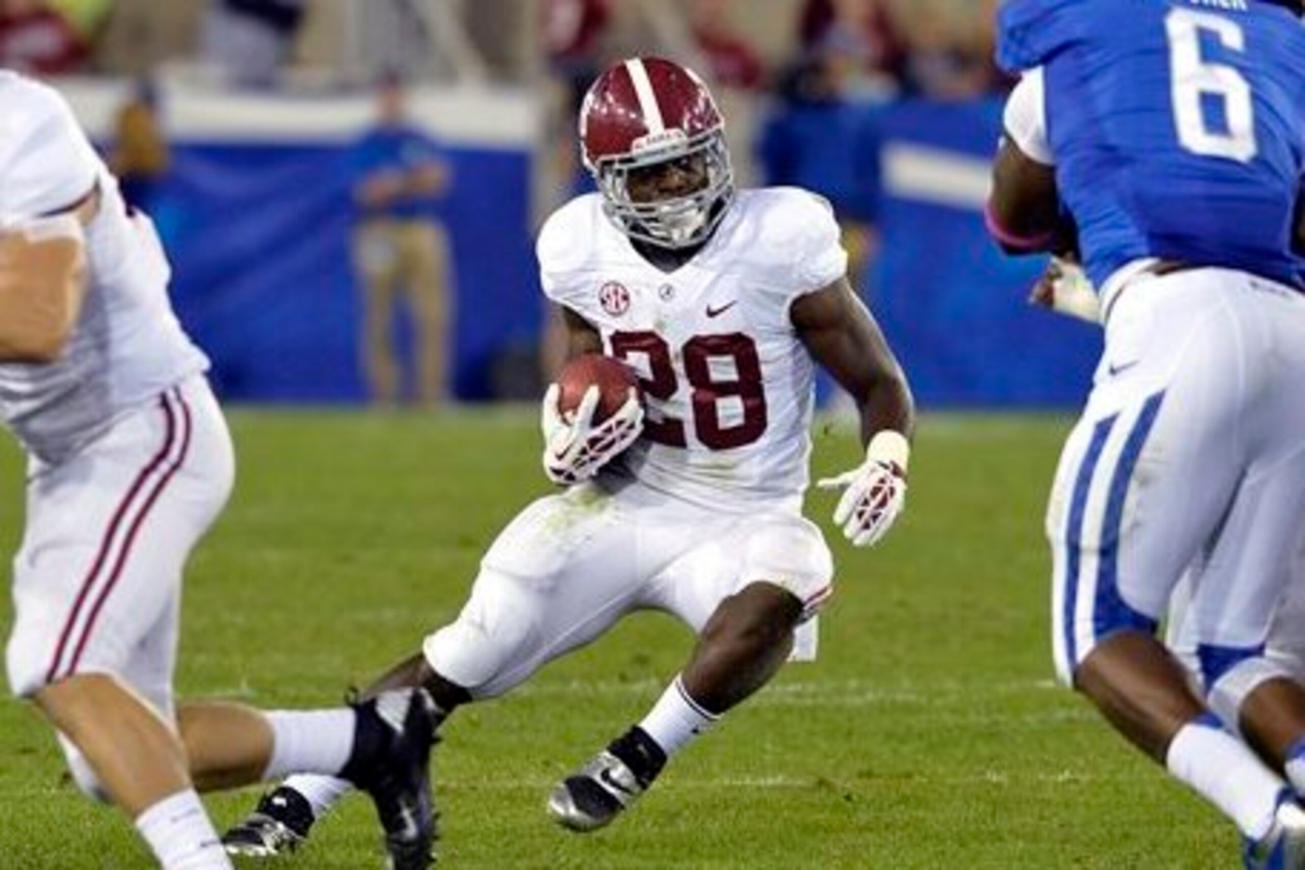 Running back Altee Tenpenny played in 10 games over two seasons with the Crimson Tide. Running back Altee Tenpenny played in 10 games over two seasons with the Crimson Tide.