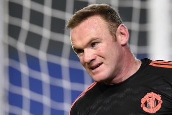 Manchester United's English forward Wayne Rooney reacts during the UEFA Champions League group B football match between PFC CSKA Moscow and FC Manchester United at the Arena Khimki stadium outside Moscow on October 21, 2015. AFP PHOTO / KIRILL KUDRYAVTSEV
