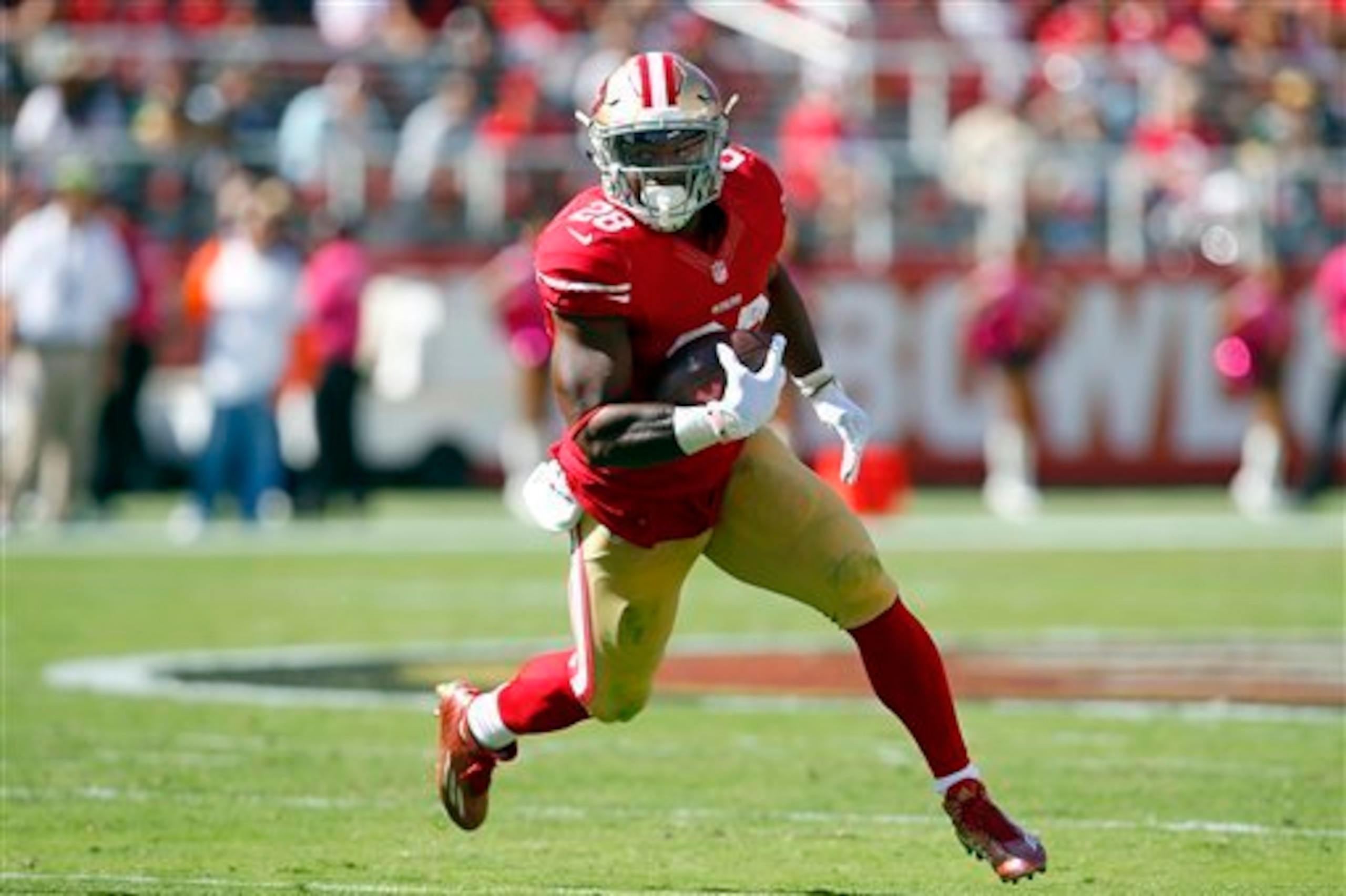 Running back Carlos Hyde will need to have a strong performance in Week 7 to ensure offensive success for San Francisco. Running back Carlos Hyde will need to have a strong performance in Week 7 to ensure offensive success for San Francisco.