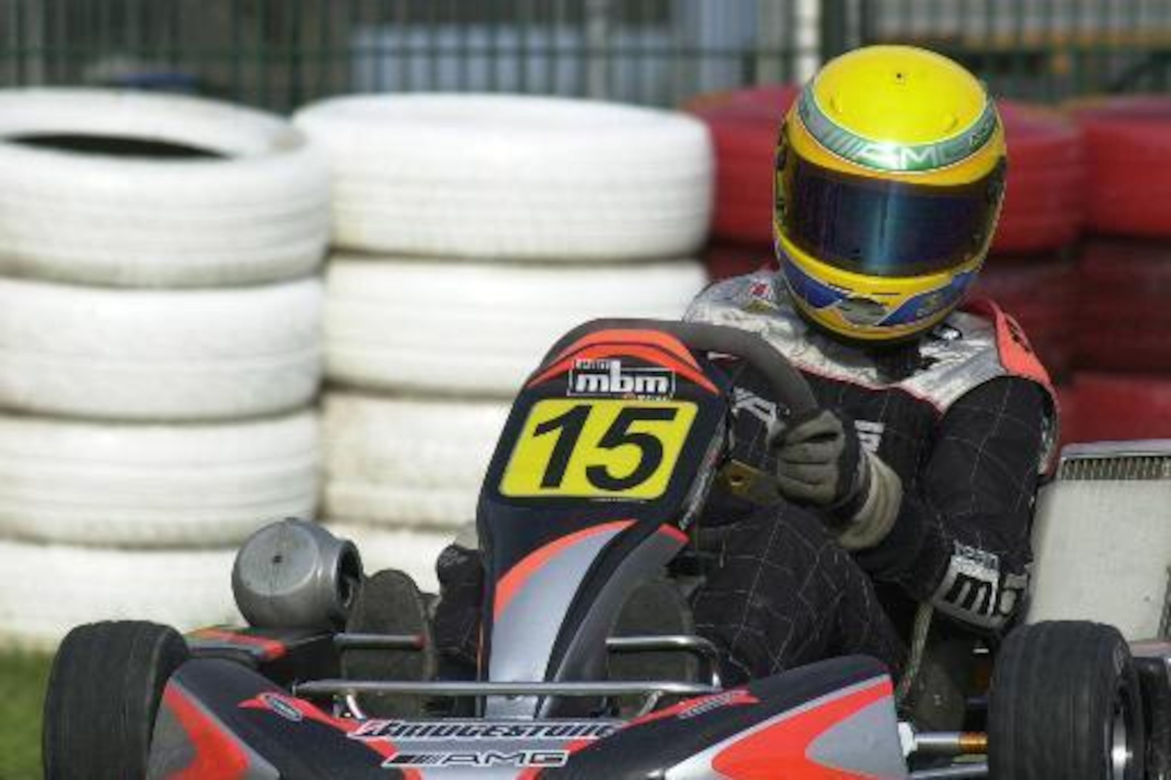 A young Lewis Hamilton in his karting days.