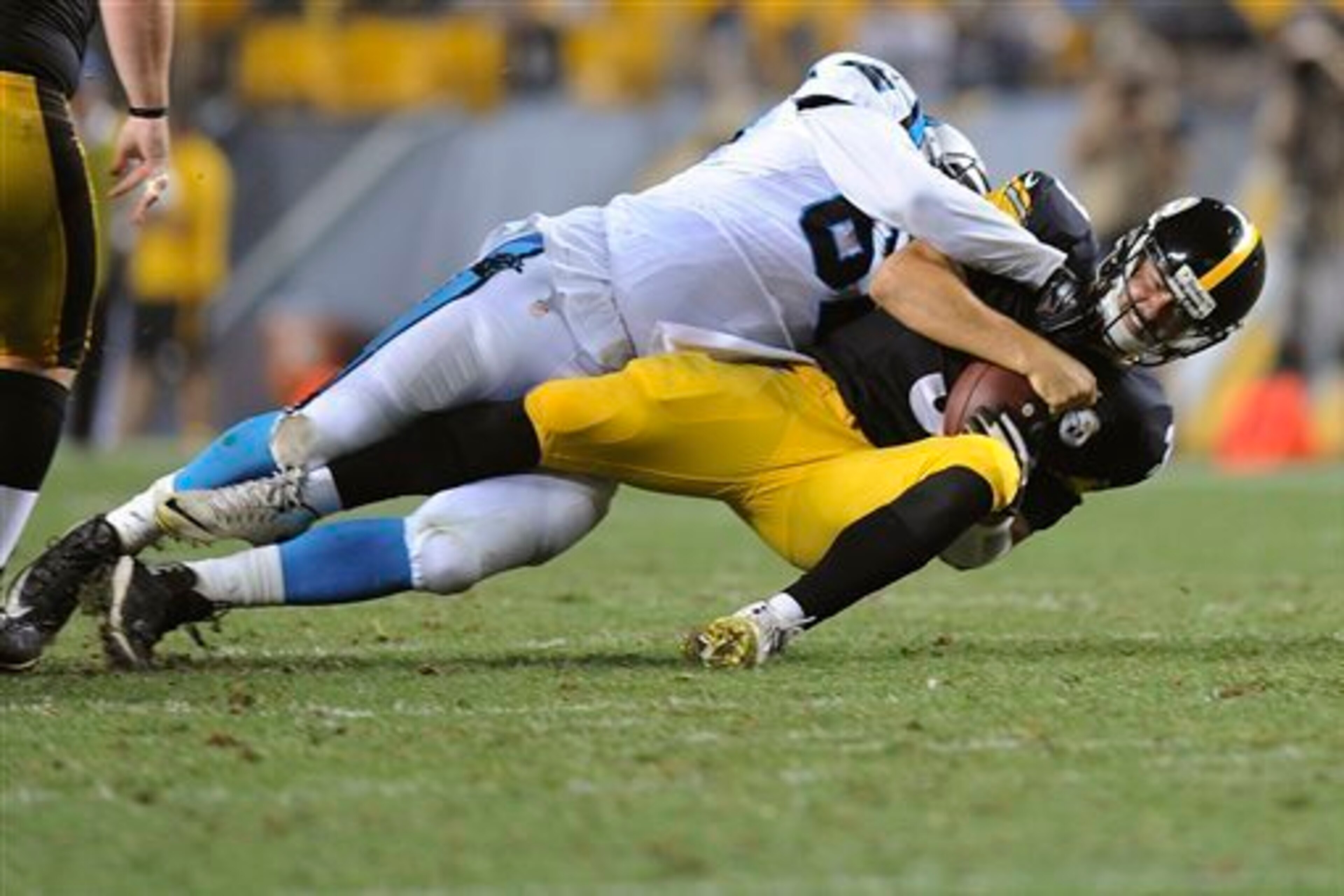 Landry Jones attempted 12 passes against the Cardinals last week and wasn't sacked once. He was, however, sacked nine times in the 2015 preseason and a total of 18 times in his three preseasons in Pittsburgh.