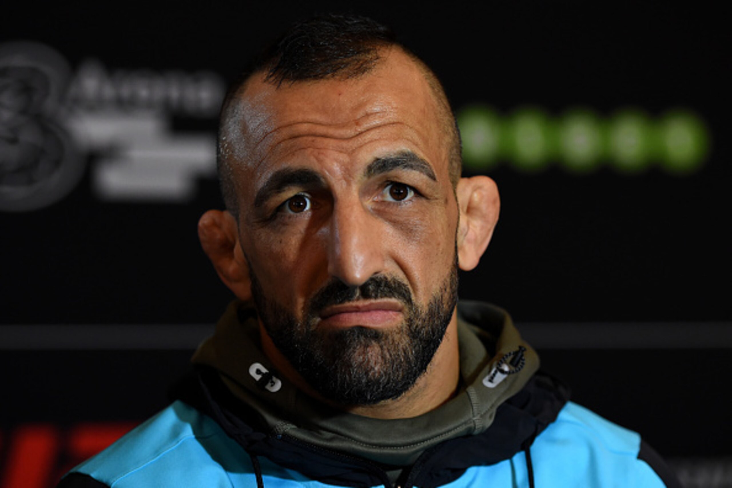 DUBLIN, IRELAND - OCTOBER 22:  Reza Madadi of Sweden interacts with media during the UFC Ultimate Media Day at 3Arena on October 22, 2015 in Dublin, Ireland. (Photo by Josh Hedges/Zuffa LLC/Zuffa LLC via Getty Images)